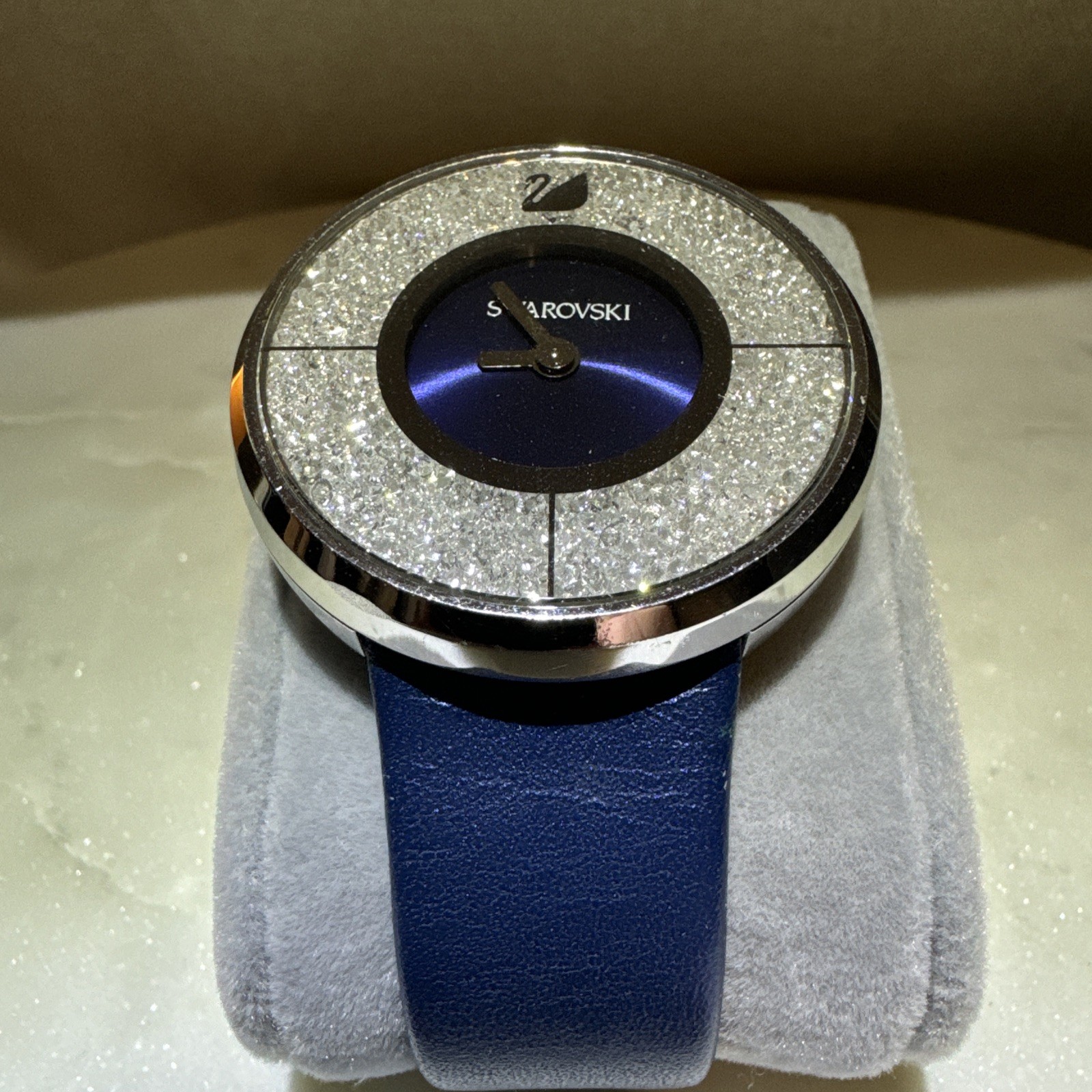 Swarovski Crystalline Blue Strap Watch no box 1184026