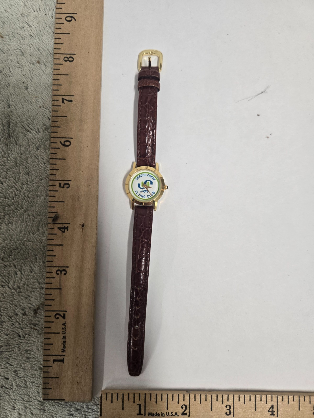 watch, spruce creek flying club, undated, fresh battery, works as should