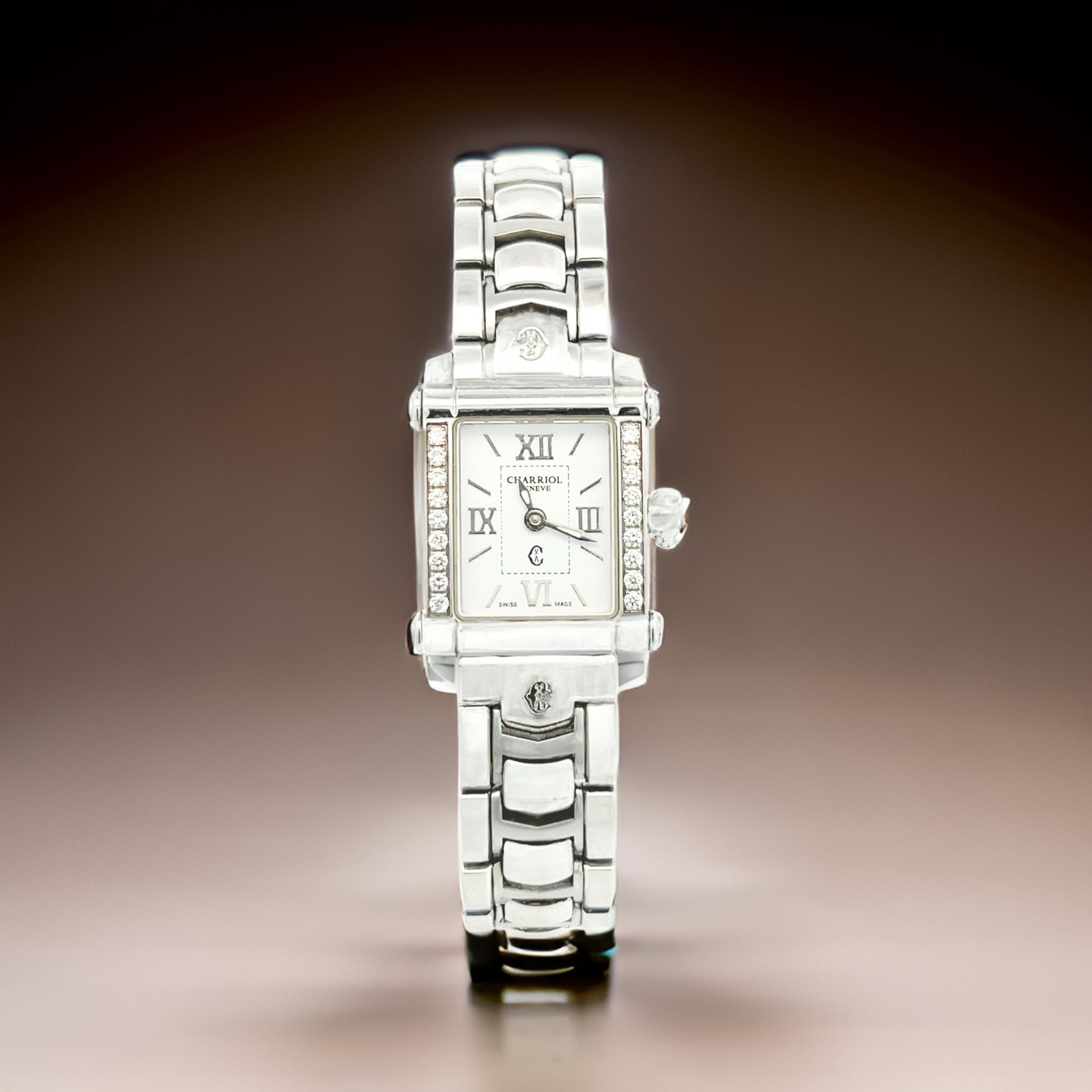 Philippe Charriol Diamond Ladies Wristwatch 6.5″ Stainless Steel 22.8 mm CH1