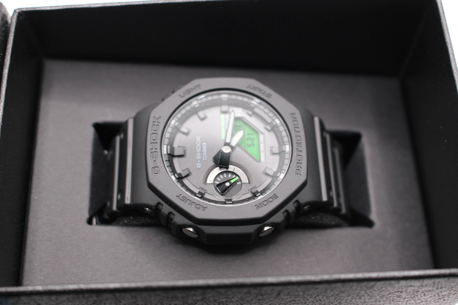 CASIO G-SHOCK GA-B2100BEG-1AJF BLACK AND ELECTRO GREEN Series Resin Men Watch