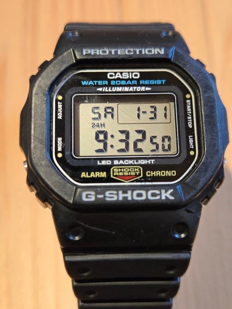 CASIO G-SHOCK DW-5600UE-1JF Digital Shock Resistant 200m Black Men Watch Used