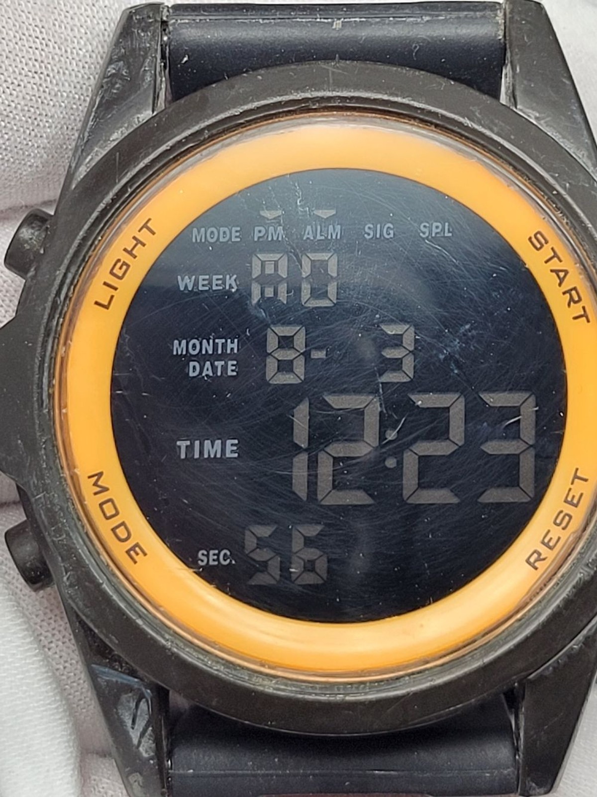 Digital Sport Watch – Black and Orange