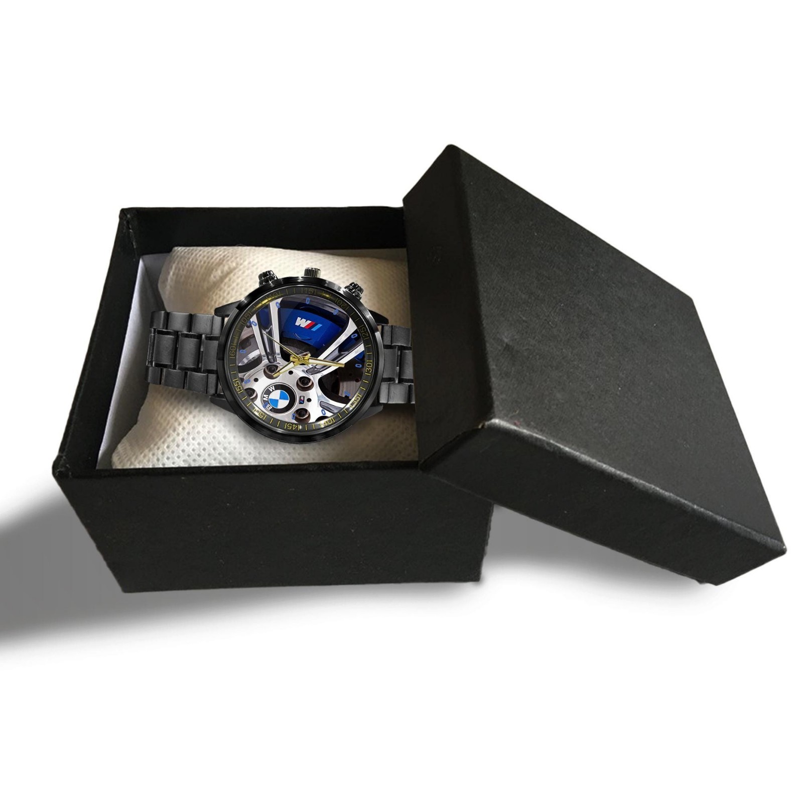 BMW M5 Style Stainless Steel Watch Water Resistant Wrist Watch