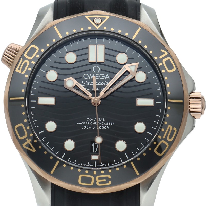 OMEGA Seamaster Diver 300M Co-Axial 42mm 210.22.42.20.01.002 K18PG/Stainless…