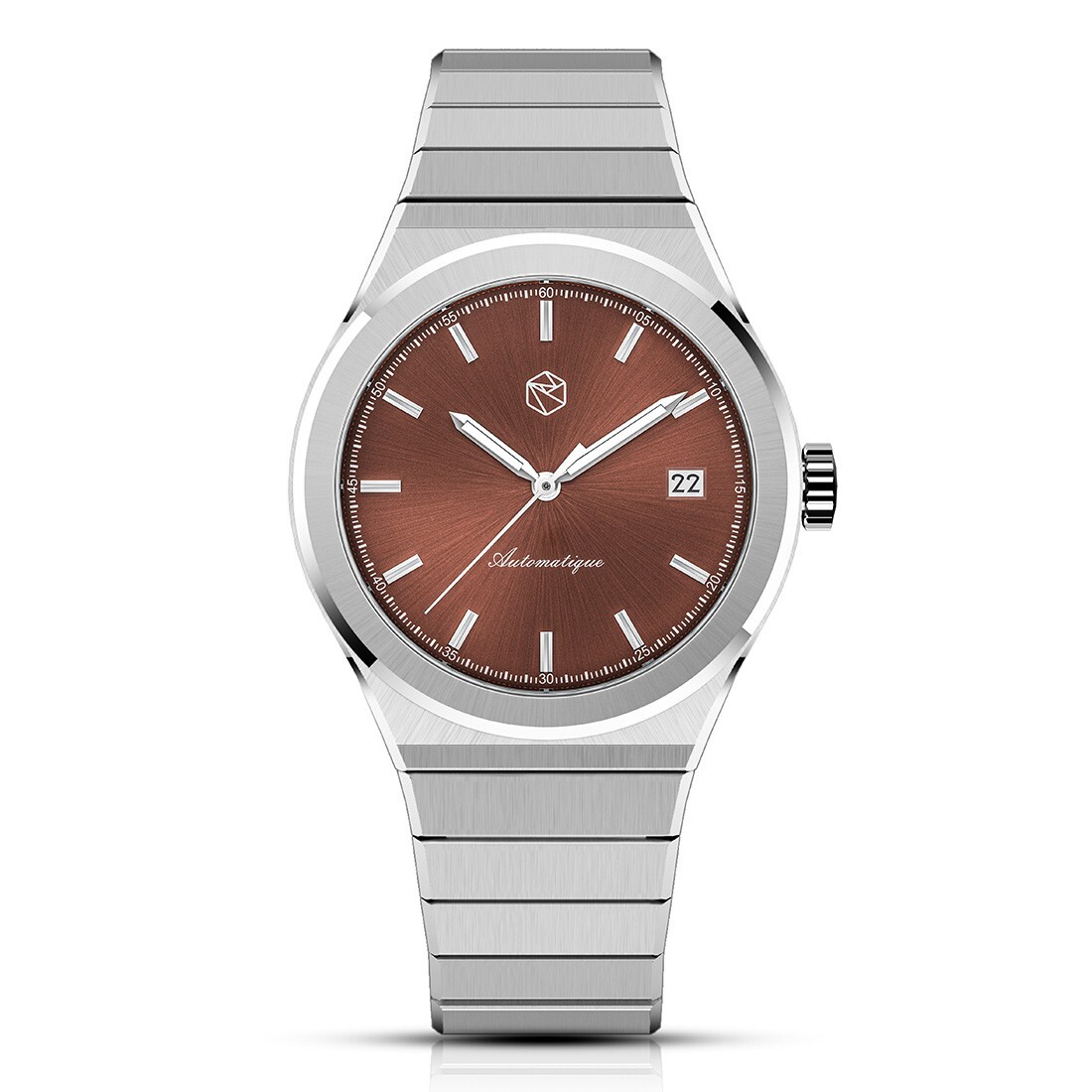 MANIME LA FIDÈLE COPPER Automatic Steel Copper Date Sapphire Men’s Watch