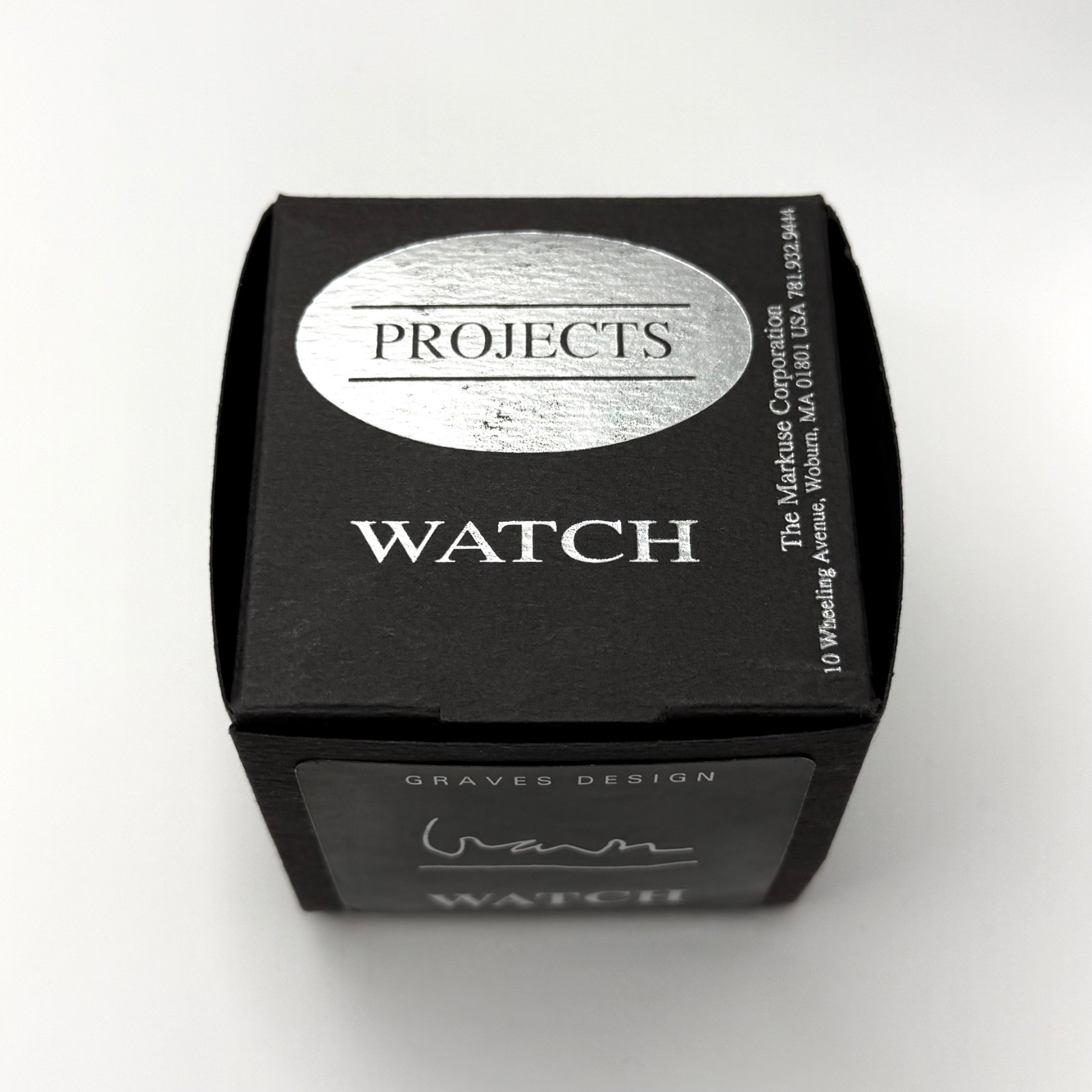 RARE NOS NIB Vintage Projects Michael Graves OH Watch HWRMAR 8001/B Black 1994