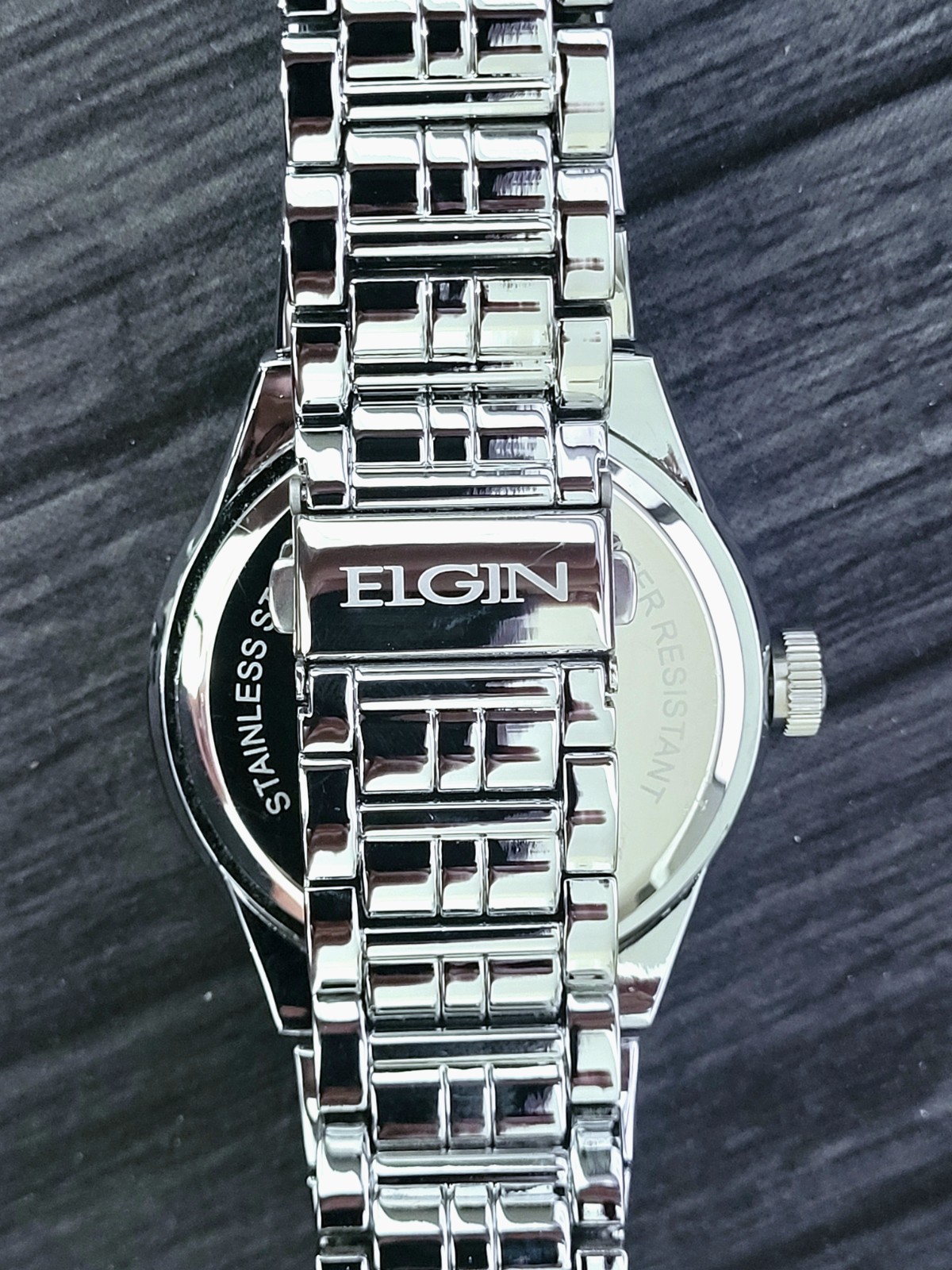 Rare Elgin Mens Paved Diamond Bezel Watch Authorized Dealer