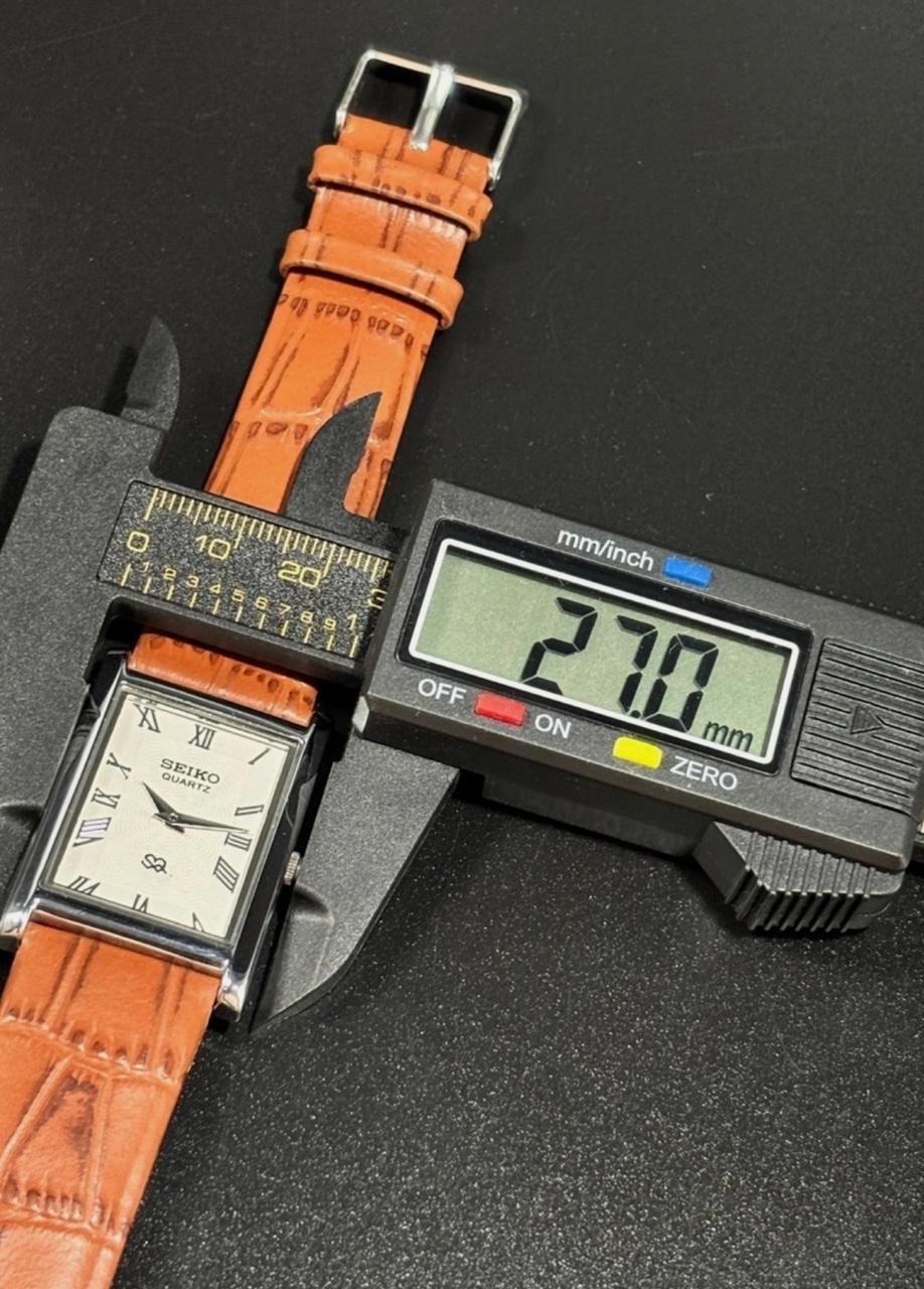 Vintage Seiko Slim Tank Quartz Men’s Wrist Watch With Free DDP Shipping