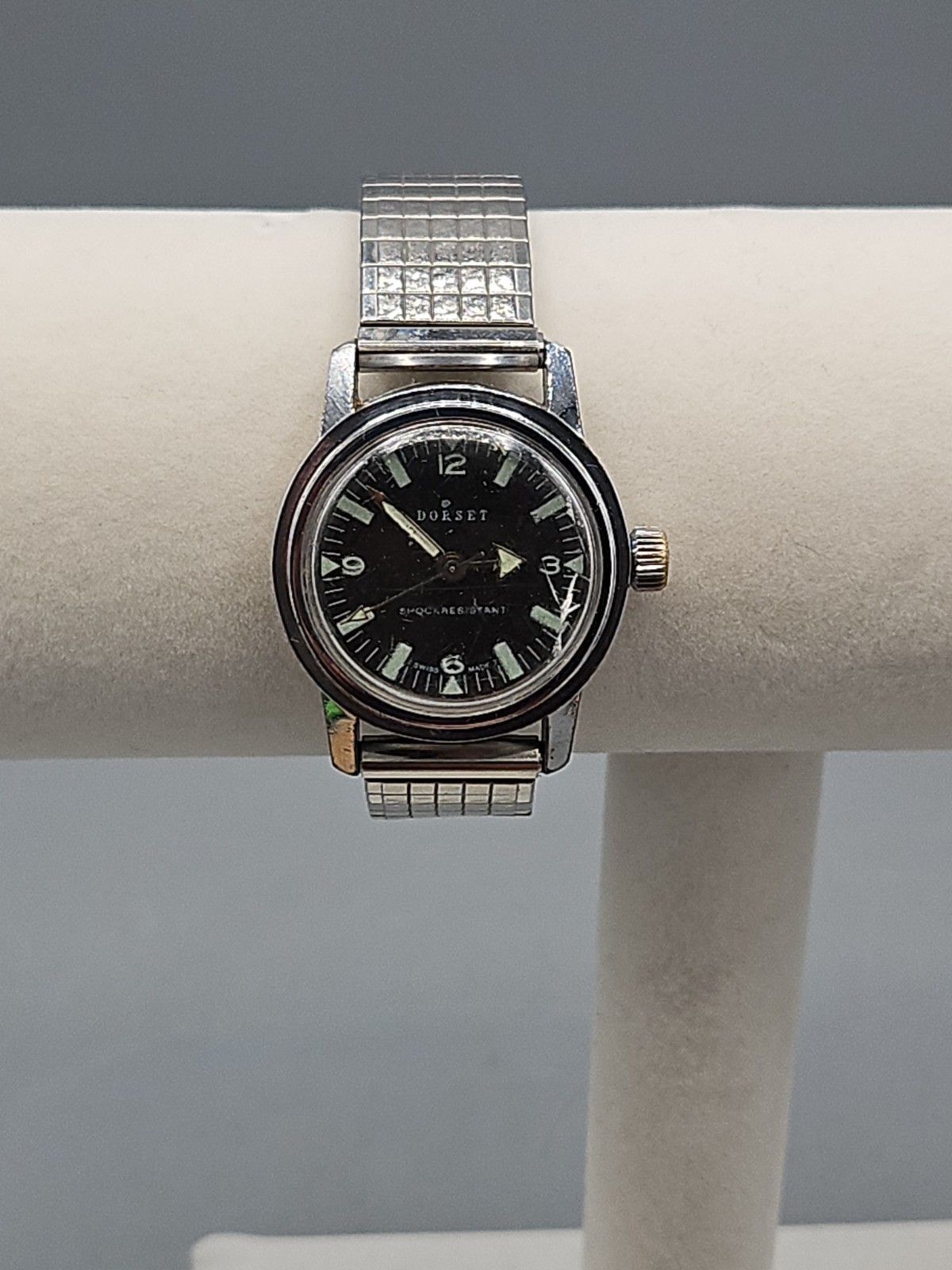 1960s Dorset Swiss Made Sold By Montgomery Ward Manual Wind Watch Runs Read