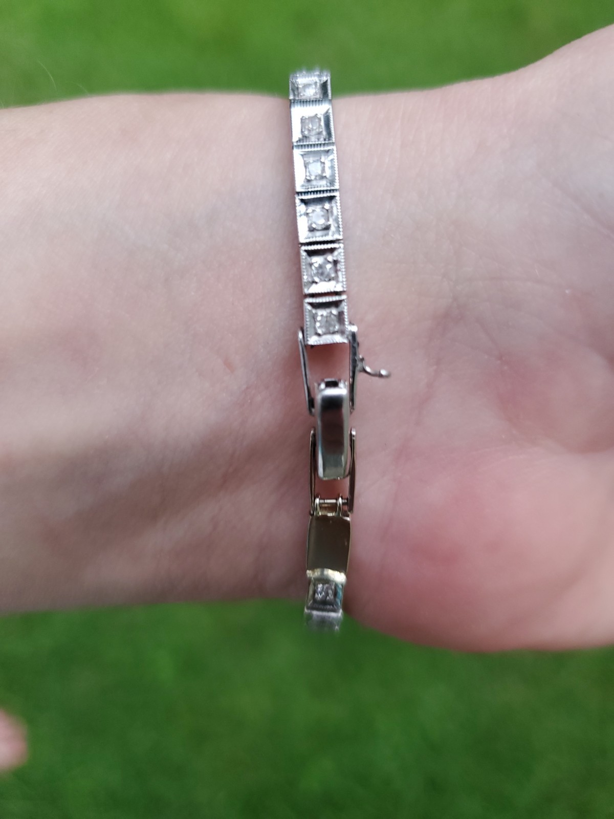 Vintage Wyler Incaflex 14K White Gold Diamond Ladies Cocktail Watch 5.8ct