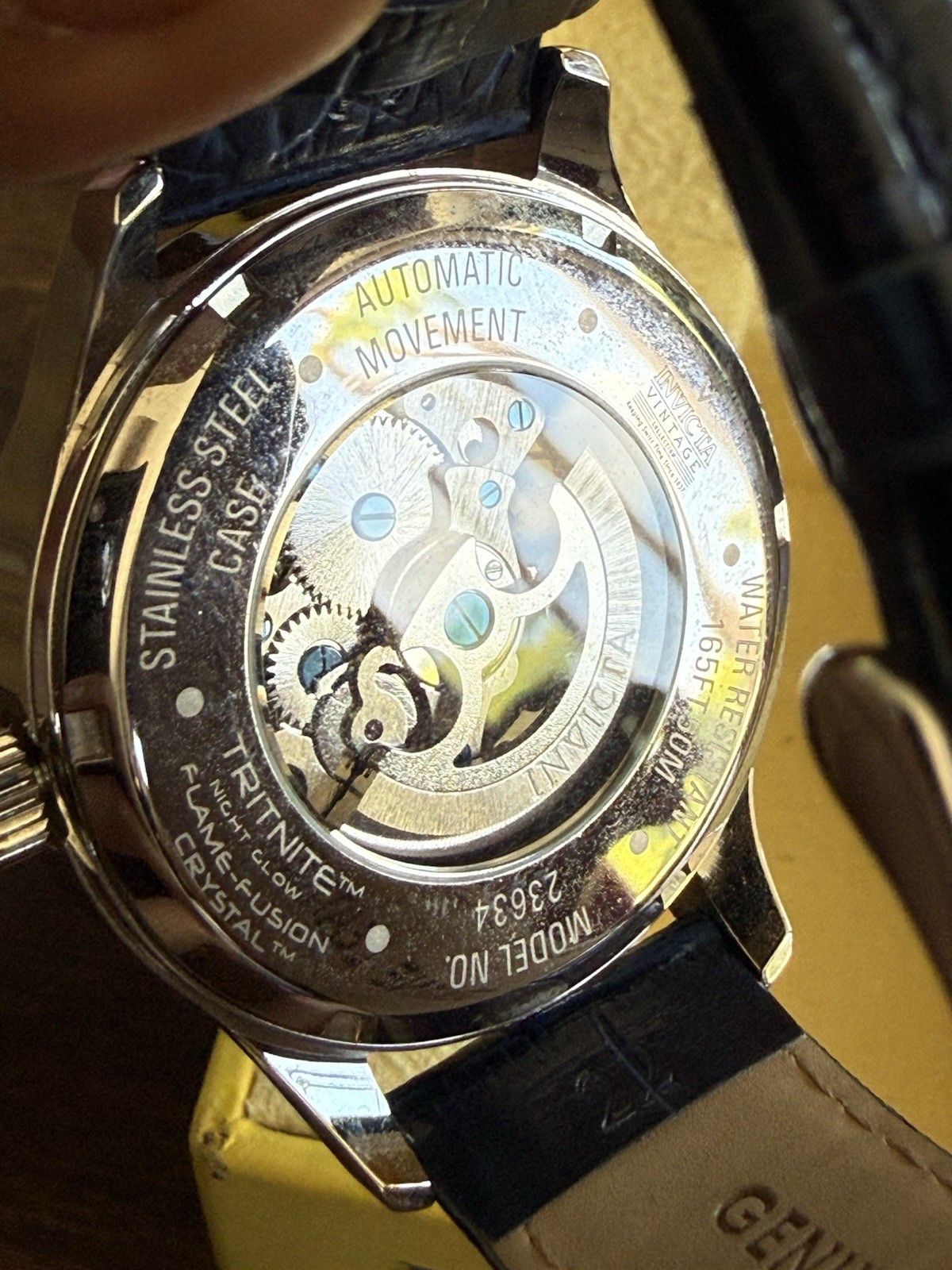 UNIQUE Men AUTOMATIC SKELETON Watch INVICTA “Vintage Collection” 23634 RARE