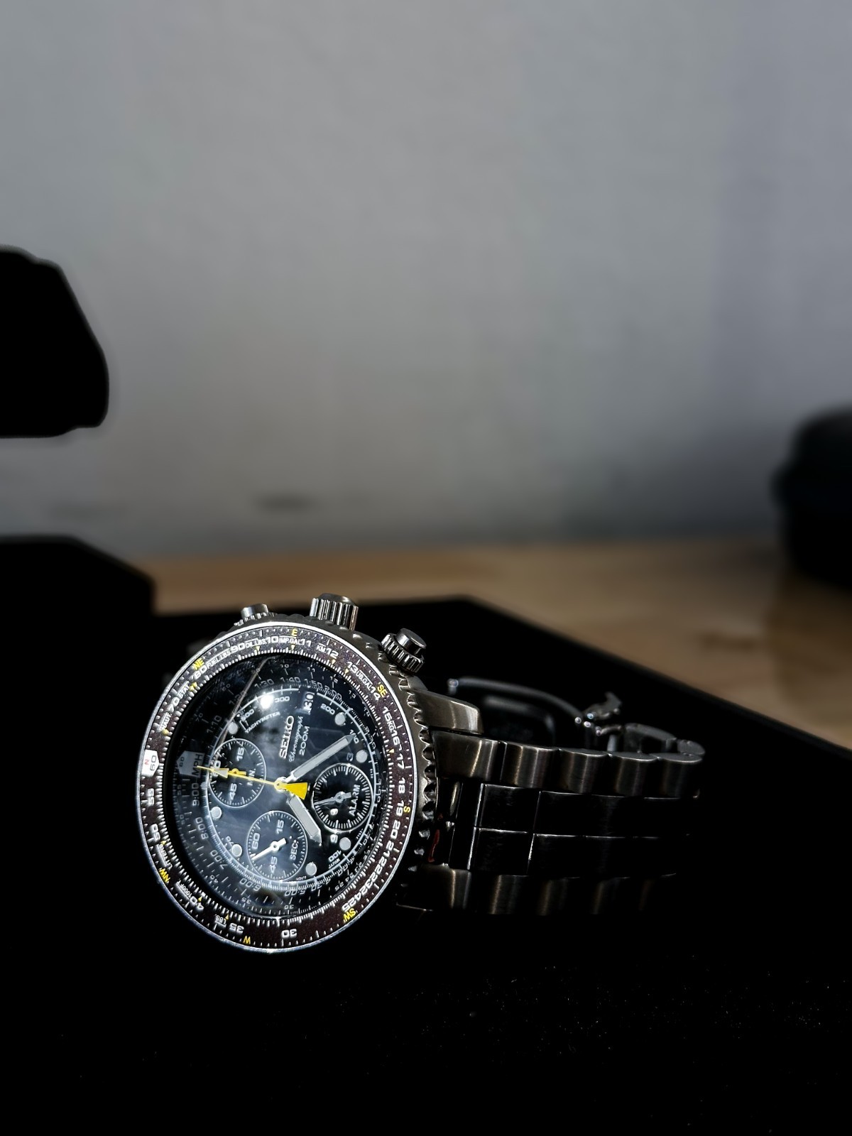 Seiko Flightmaster SNA411P1 Pilot Aviator Discontinued | Men’s Black Watch