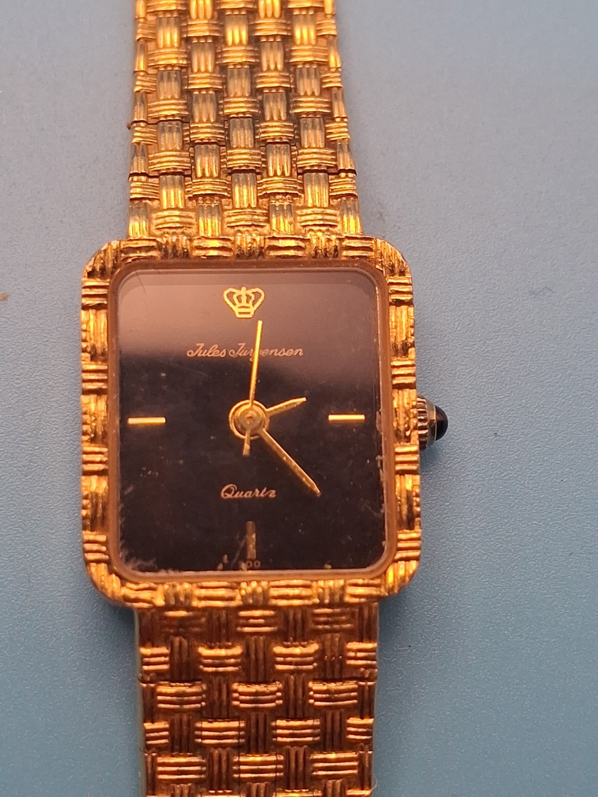 Vintage Jules Jurgensen Ladies Quartz 6522 Tested And Works