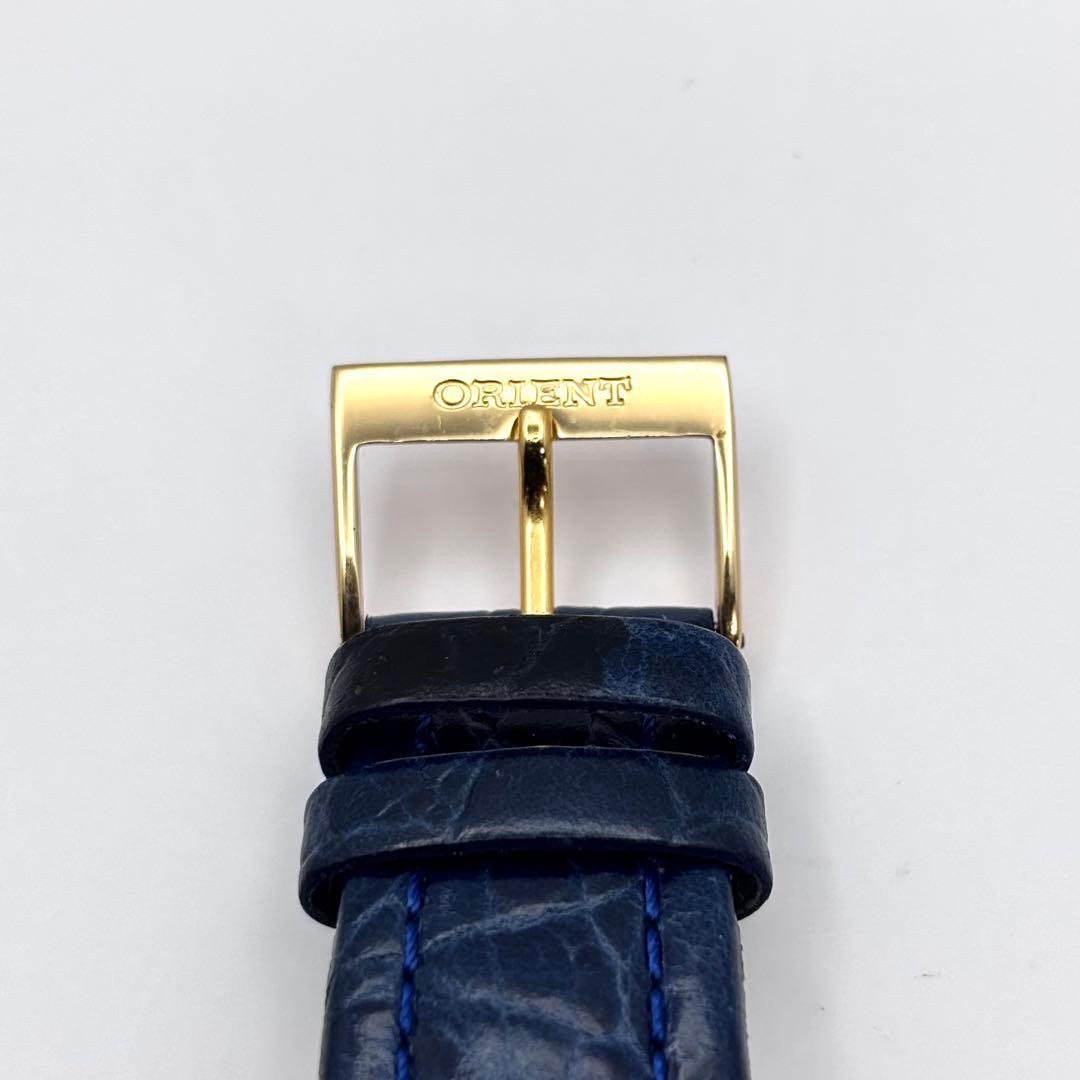 Orient UN2B B0 Quartz Blue Dial Date Watch Wrist 19.5cm 7.7in Case 40mm
