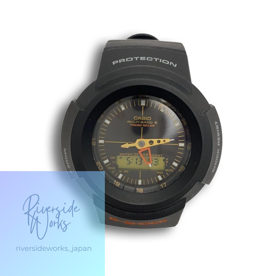 CASIO Quartz Watch Digi-Ana Rubber Black AWG-M520UA