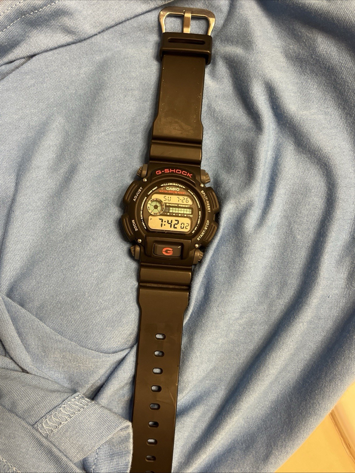 Casio G-SHOCK DW-9052 Module 3232 Watch Black Red Shock/Water Resist