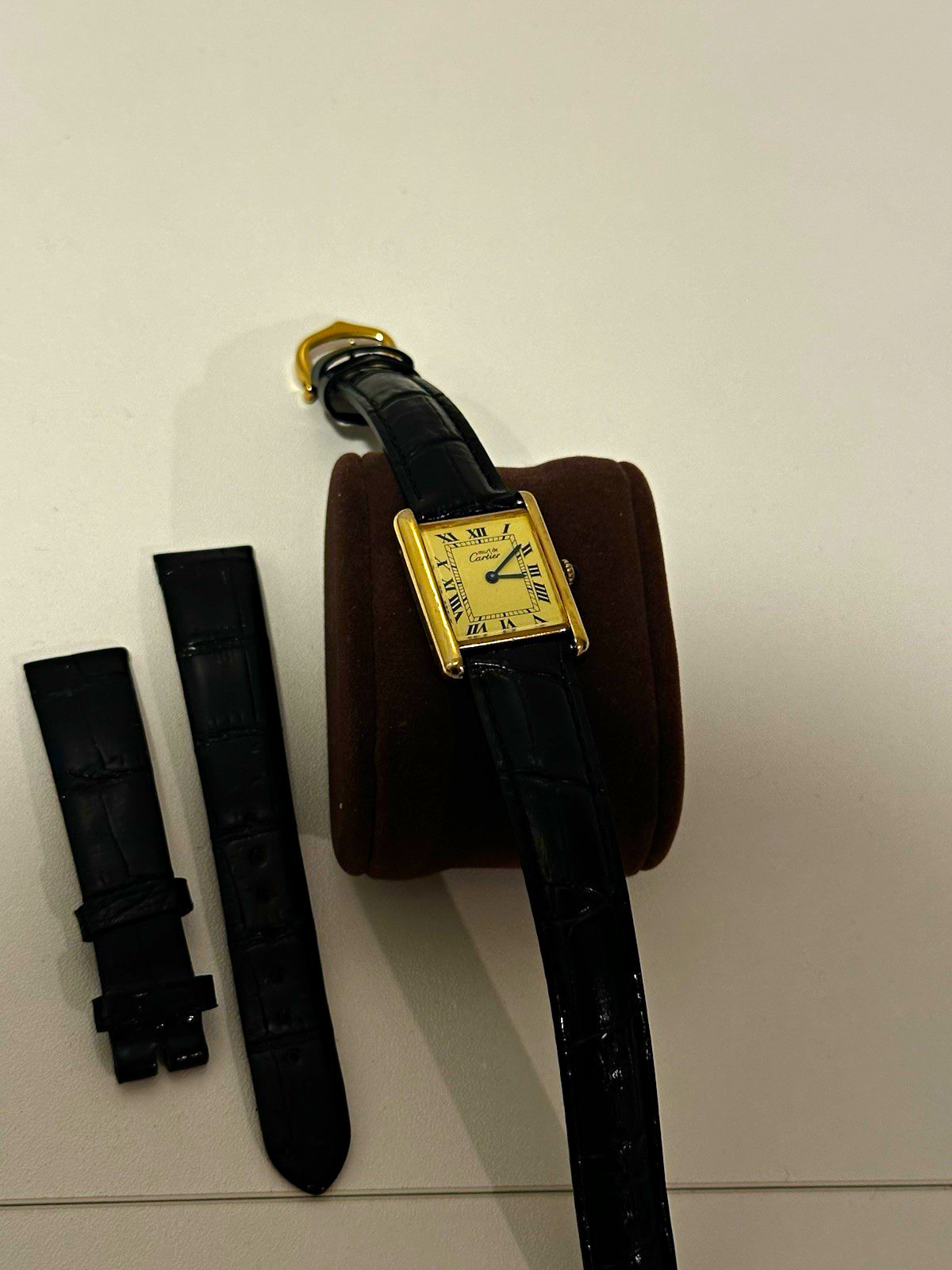 Must Tank de Cartier (“Lemon” Dial) ref. WSTA0106 | Gold-plated | Manual wind