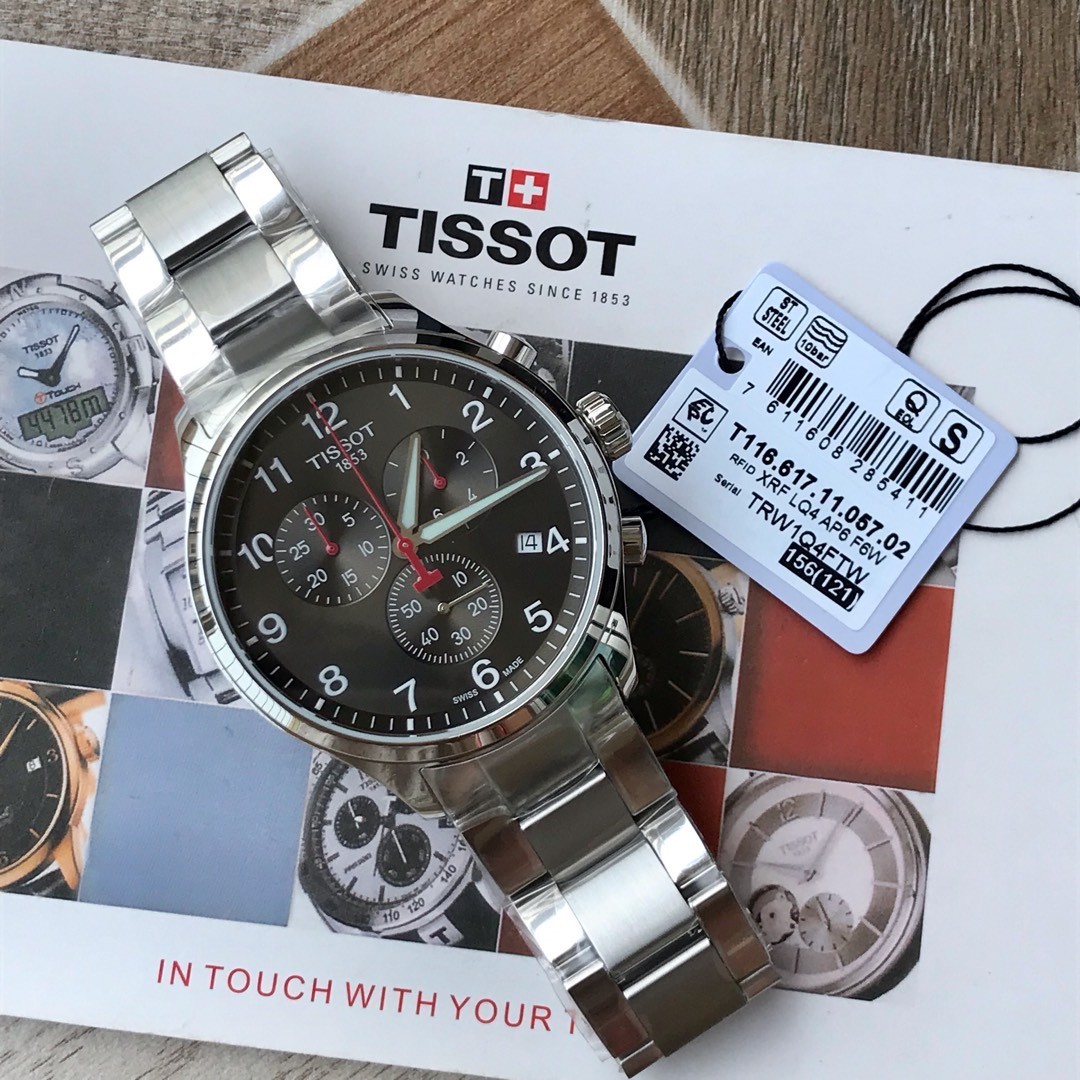 Tissot Chrono XL Classic Black Dial 45mm Sapphire Quartz Watch New