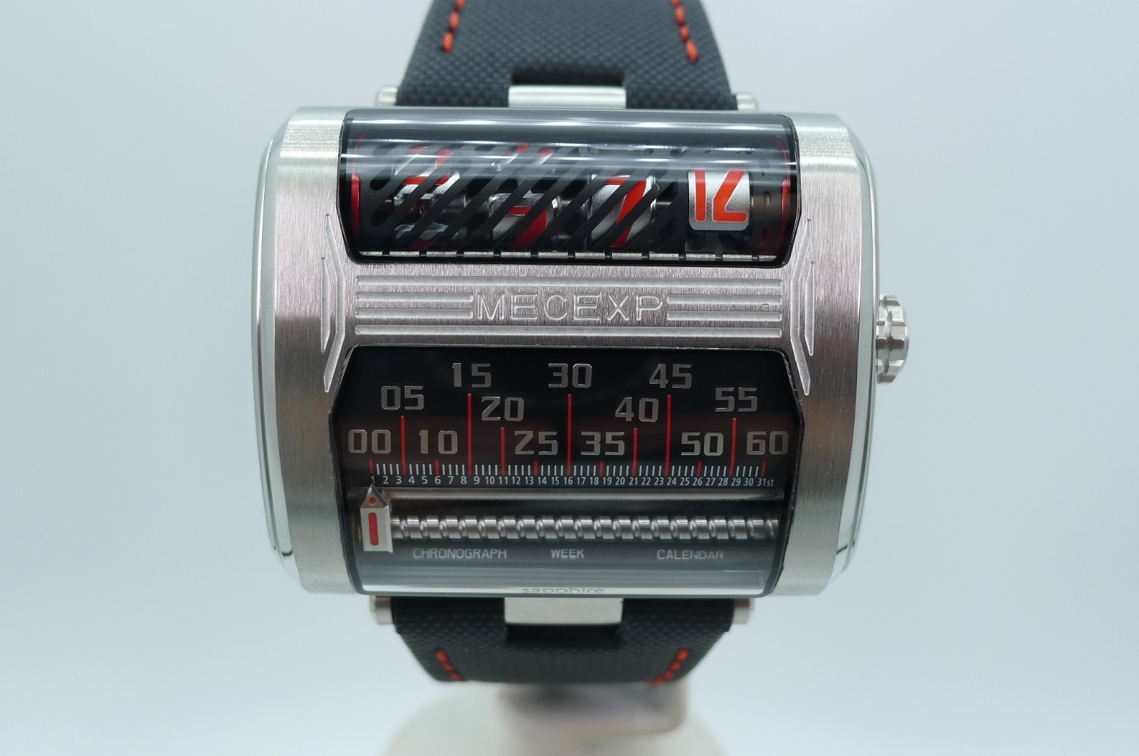 MECEXP MS1002 RETROGRADE 25 DAY POWER RESERVE 48MM FLYBACK TIMER DEVON CALENDAR