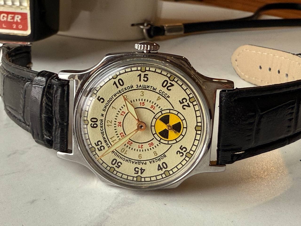 Soviet Mechanical Wrist Watch Pobeda Chernobyl Atomic Radiation USSR original