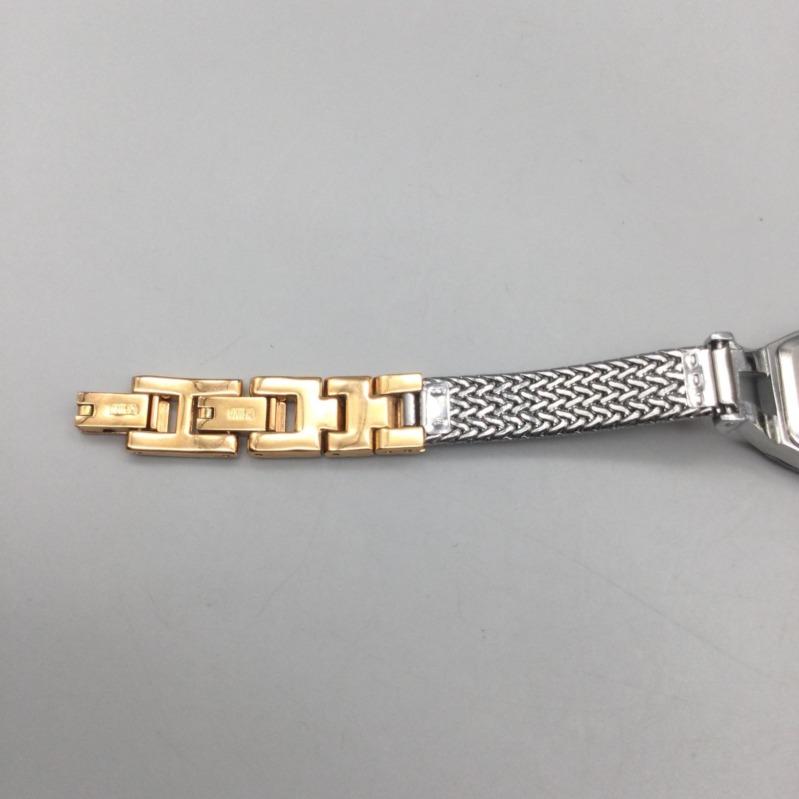 Anne Klein Diamond Womens Watch 21mm Black Dial Silver Tone New Battery 7.25″