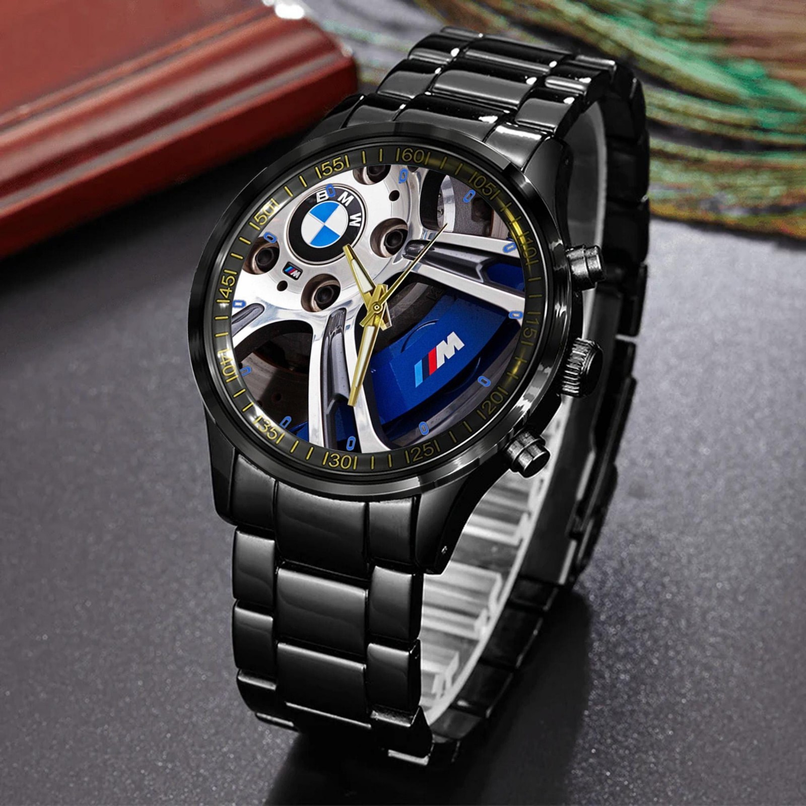 BMW M5 Style Stainless Steel Watch Water Resistant Wrist Watch