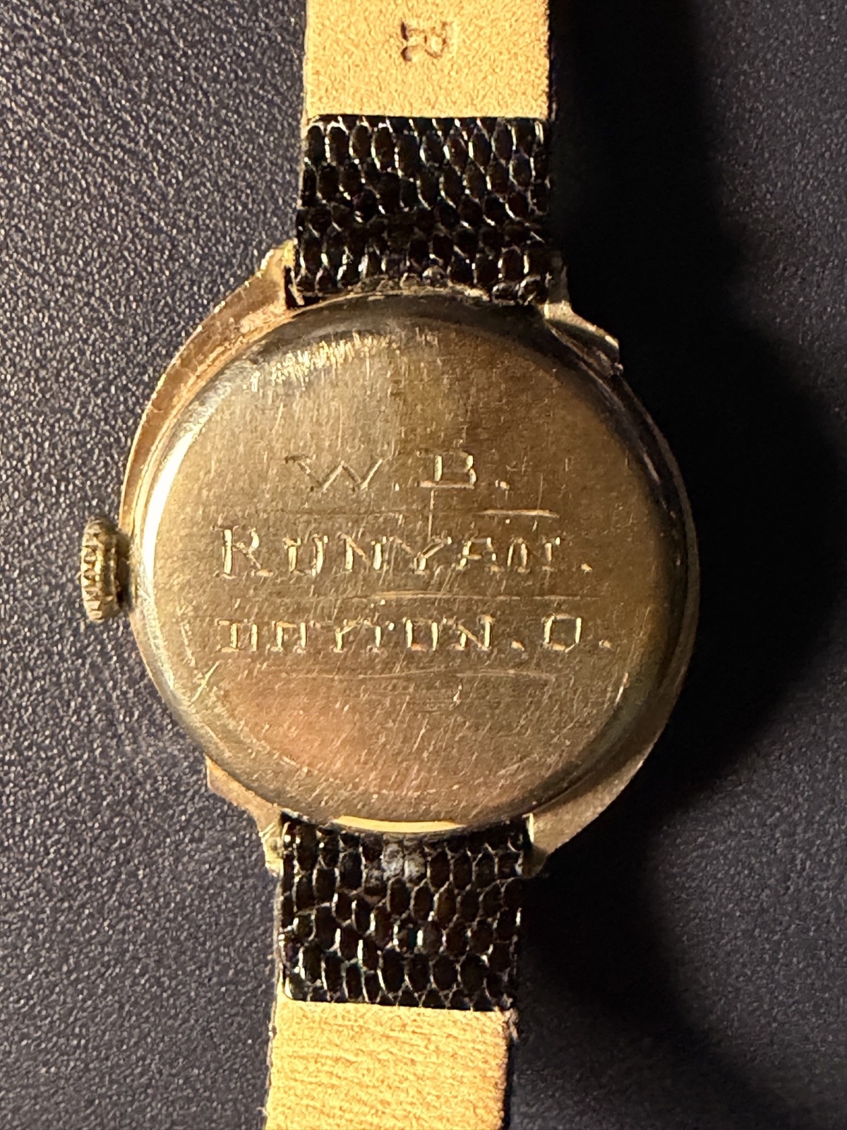 1930 Hamilton Spur 14k White Gold Wristwatch – WORKING Box and Paper