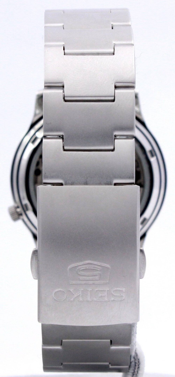 Seiko 5 Automatic Black Dial Steel Silver Band SNK809K1 Men’s Watch Case 37 mm