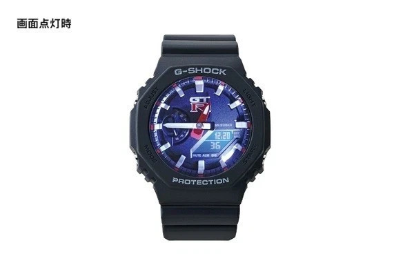 NISSAN GT-R x CASIO G-SHOCK 7th Edition Octagonal Digital Analog Watch New JP