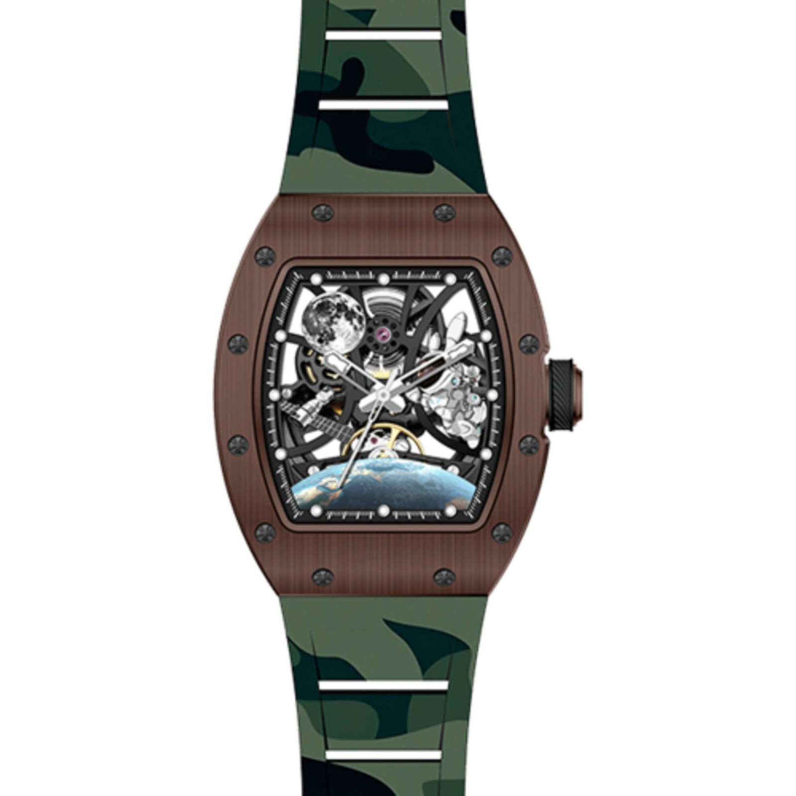 Invicta Men’s Watch S1 Rally Automatic Skeleton Dial Camouflage Strap 69526