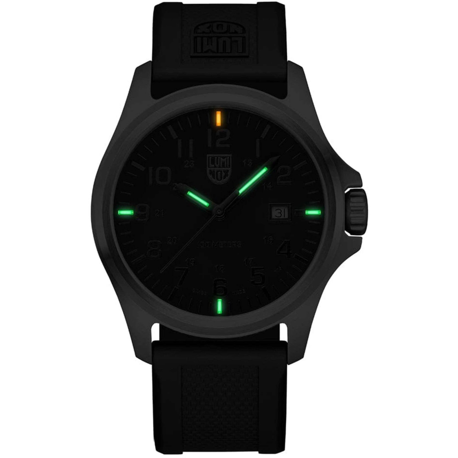 Luminox Men’s Watch G Steel Quartz Black Polyurethane Strap X2.2502