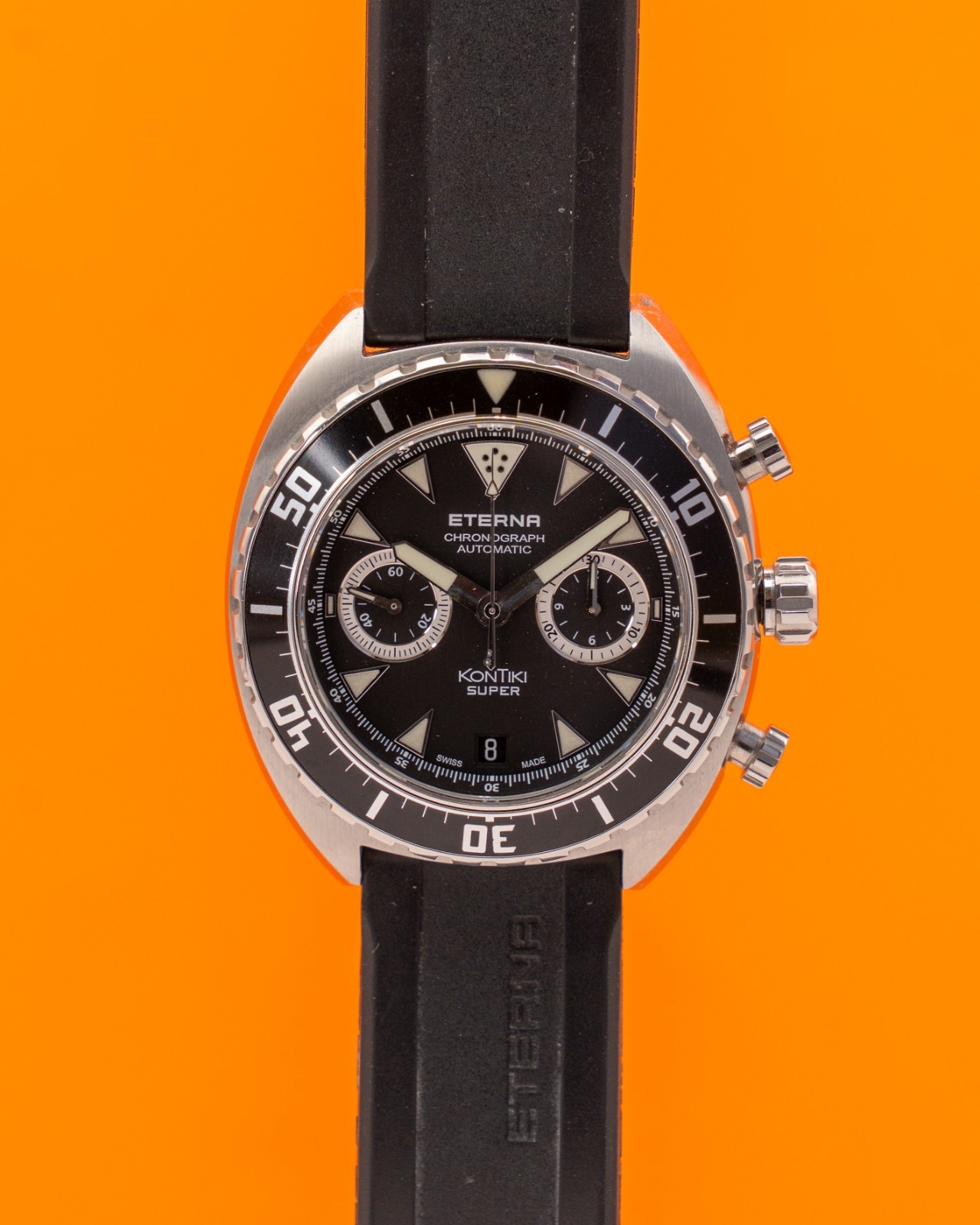 Eterna Super Kontiki 45mm 7770.41 Black Chronograph