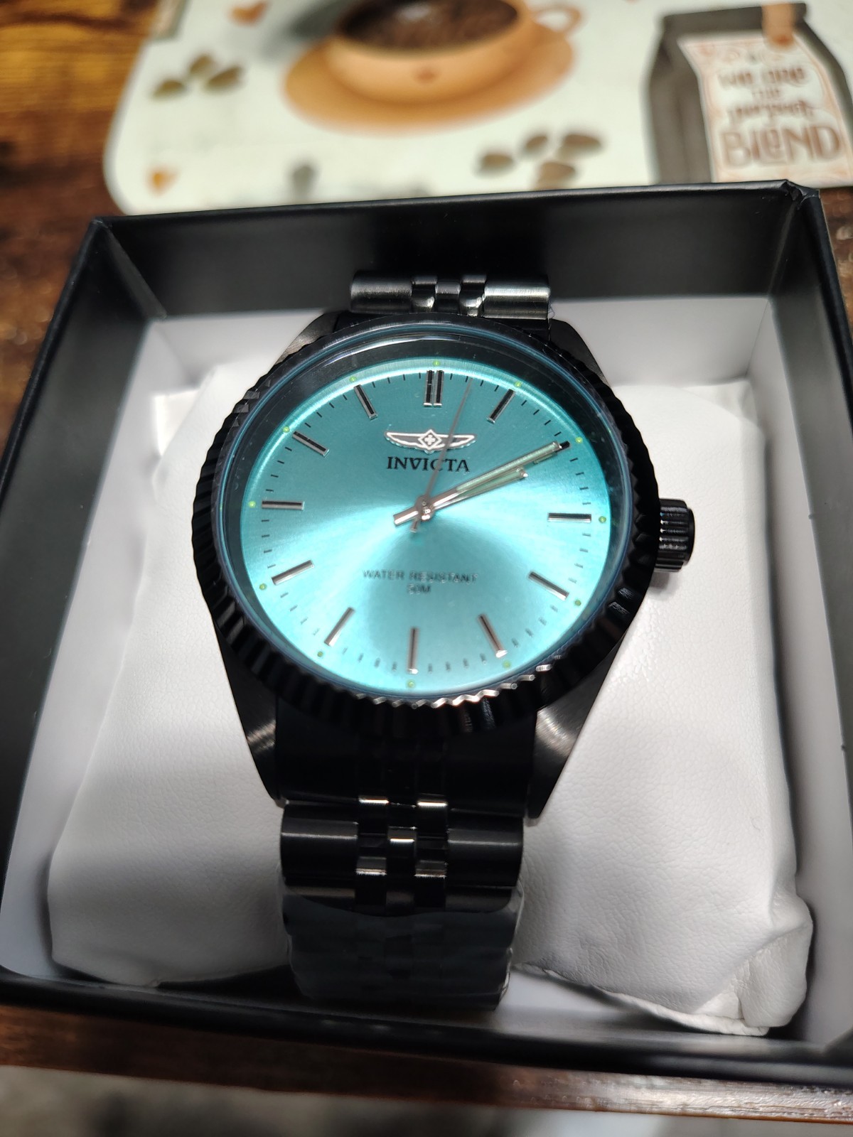 Invicta Specialty Serrate Men’s Watch – 40mm, Black (79020) Light Blue