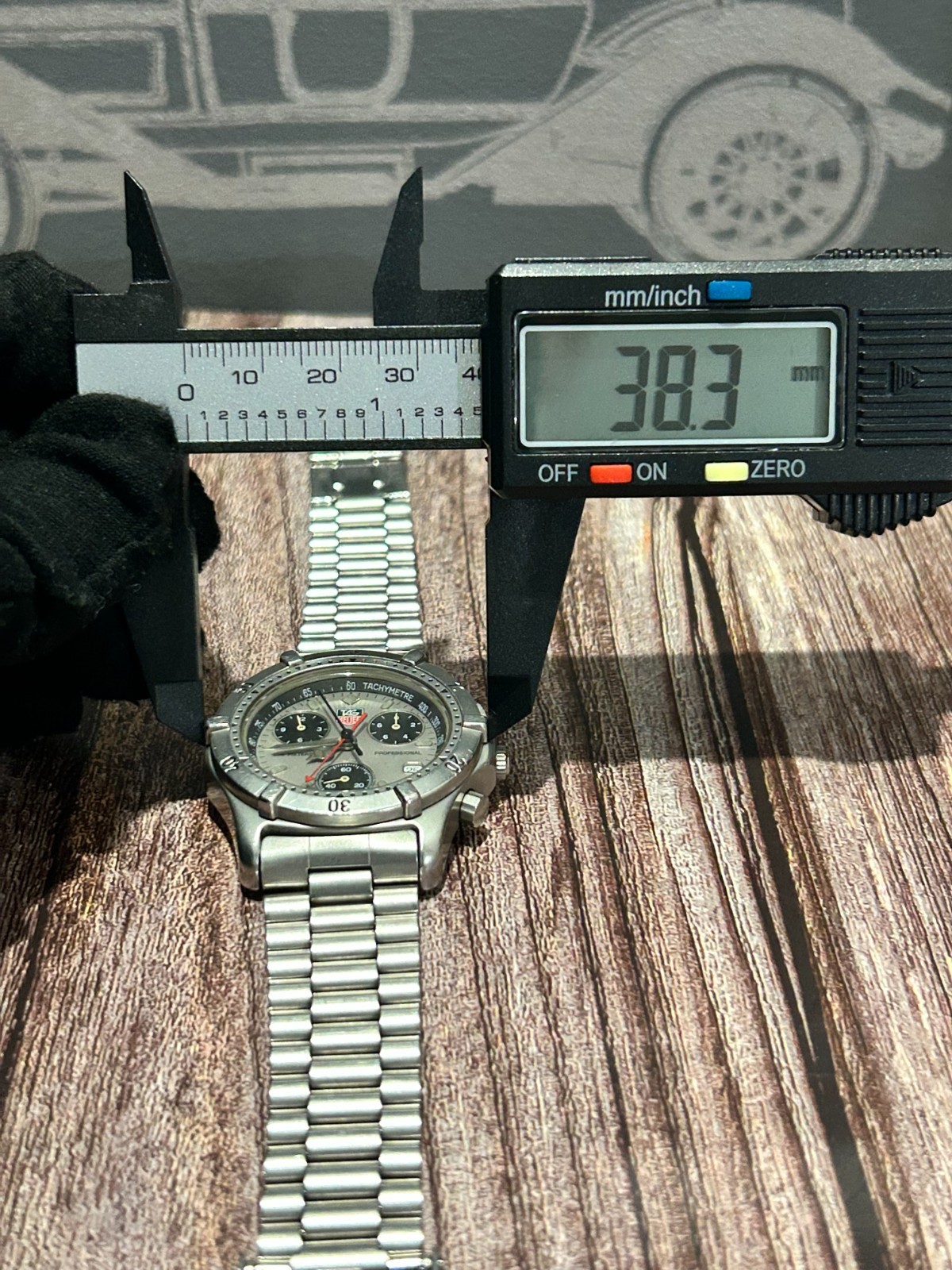 [Vintage] Tag Heuer Professional CE1111 Chronograph 38mm Quartz Men’s Watch b338