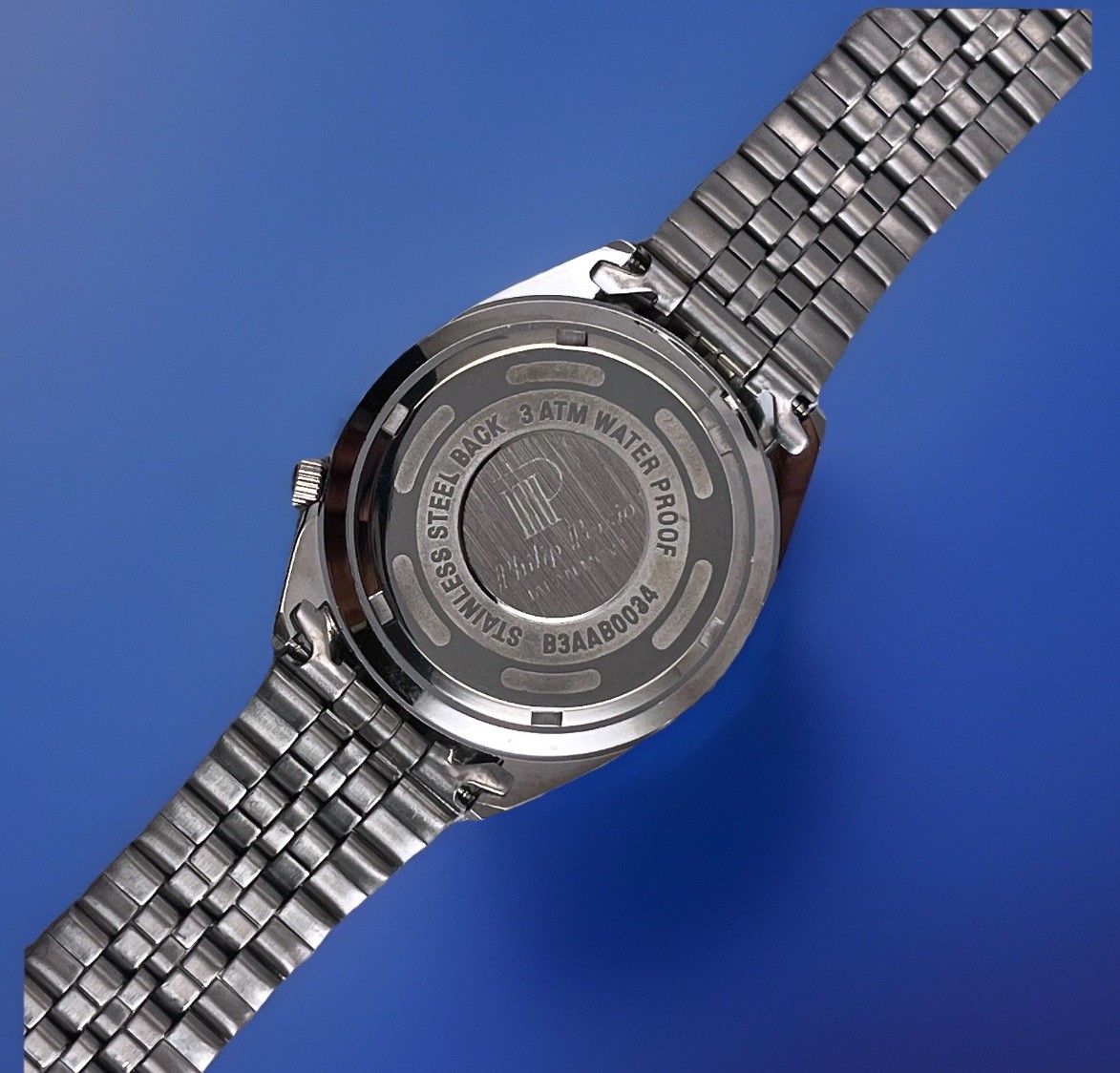 PHILIP PERSIO B3AAB0034 GLOWS IN THE DARK DIAL SCREW BACK CASE 30M UNISEX WATCH