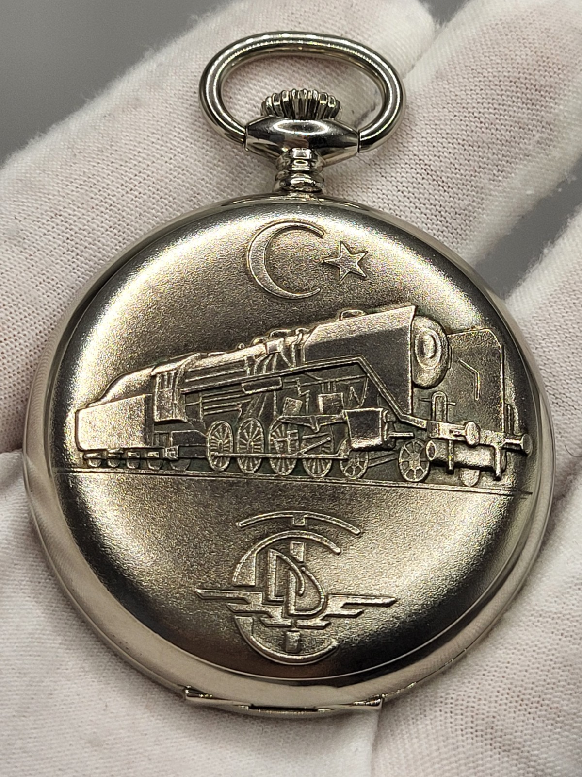 SWISS [MINT, RARE] 50mm Marlis T. C. D. Demityolu Pocket Vintage Watch 17 Jewels