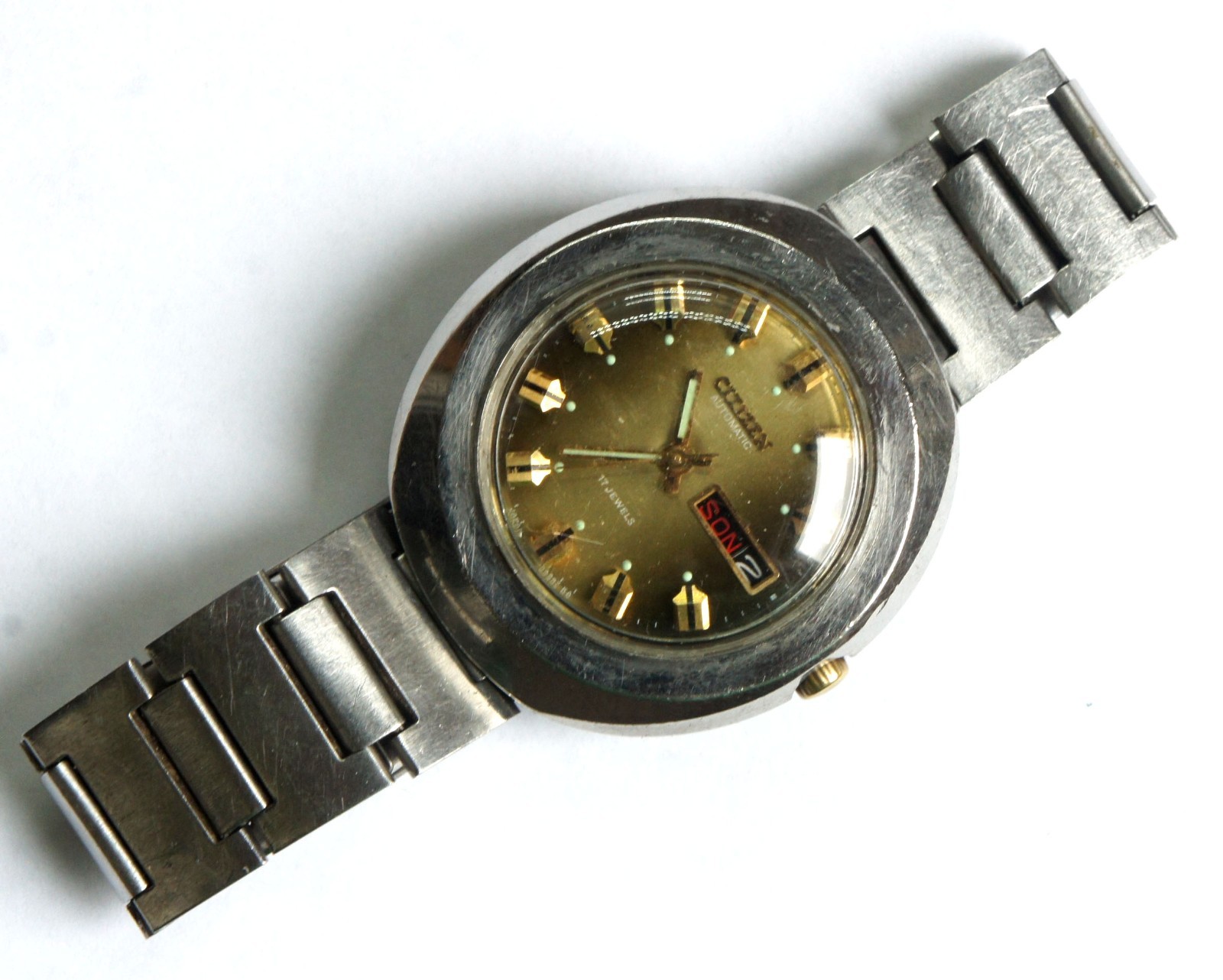 CITIZEN AUTOMATIC 6501 Men’s Wrist Watch 17 Jewels Japan 1970’s