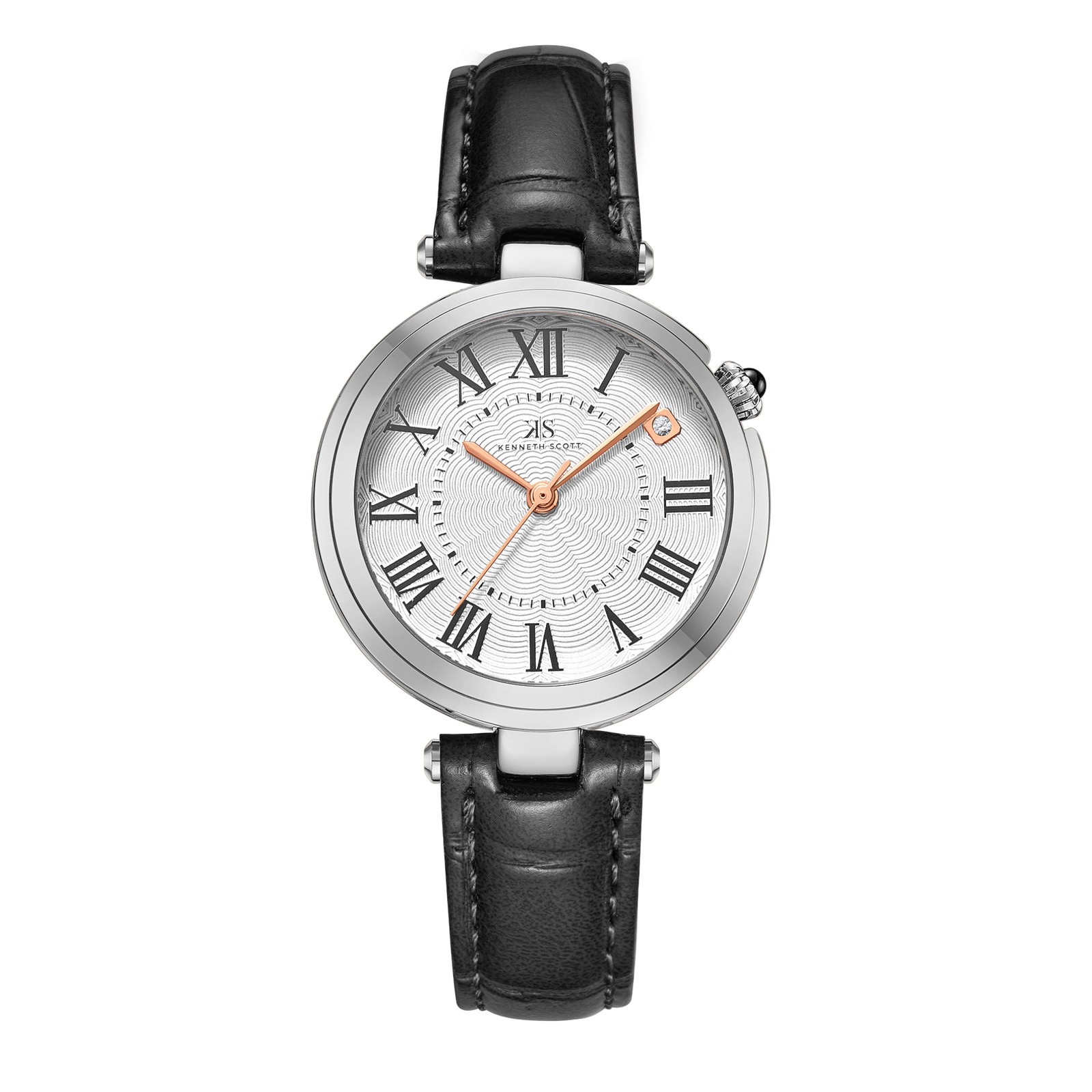 Kenneth Scott Women’s Analog Watch | White Dial, 32mm, 30 m (3 ATM)
