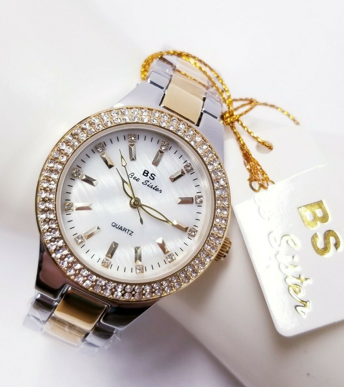 Bee Sister – Diamond Women’s Quartz Watch 35mm DIAL 3ATM WATER RESISTANT