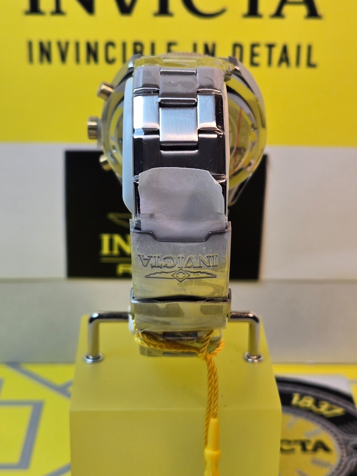 Invicta Speedway Sprintus Men’s Watch 45mm Steel w/ Gold Bezel & Date NEW