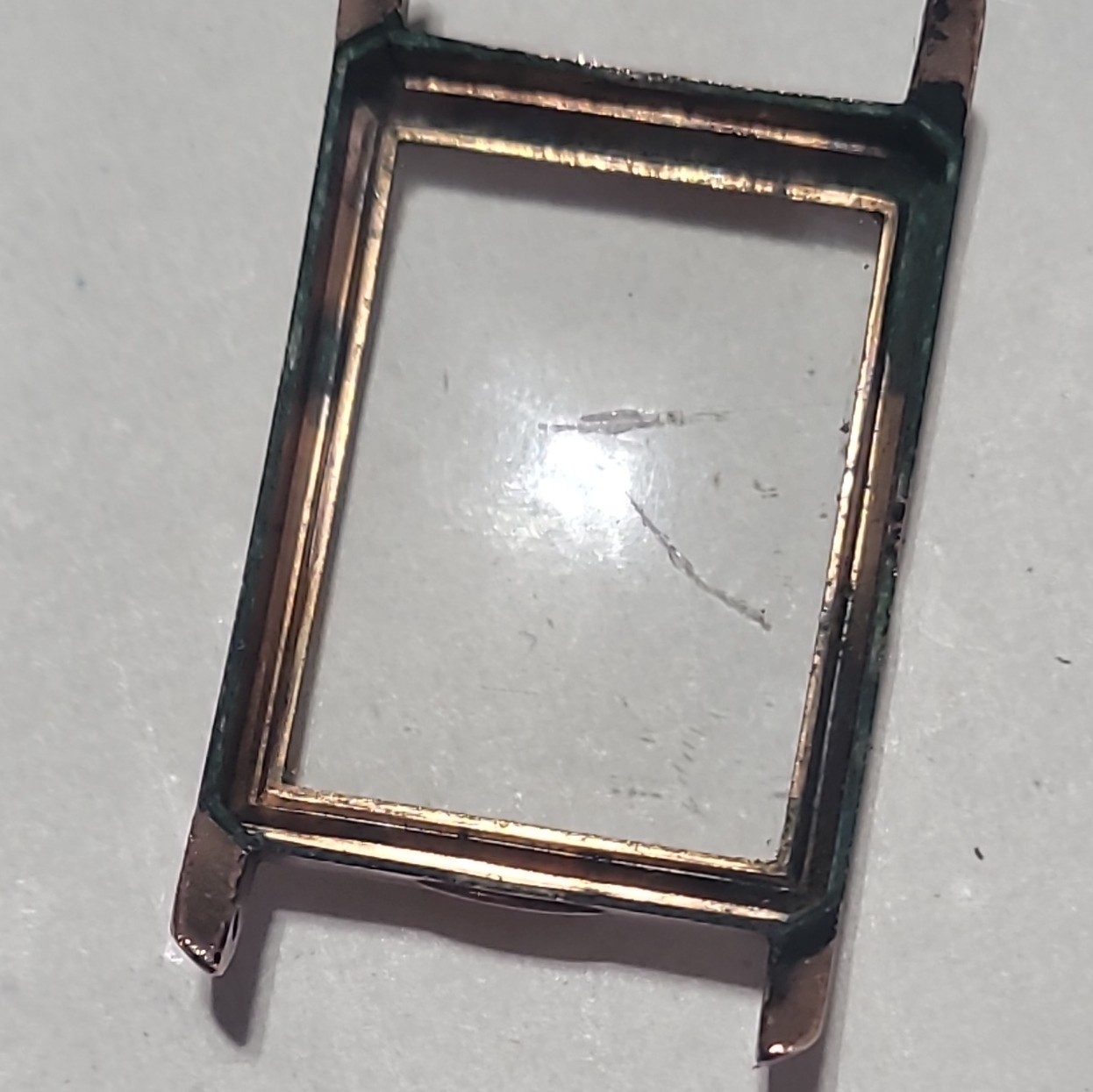 ​Vintage 1940s Elgin De Luxe Tank Watch 10K Gold Filled Art Deco 17J