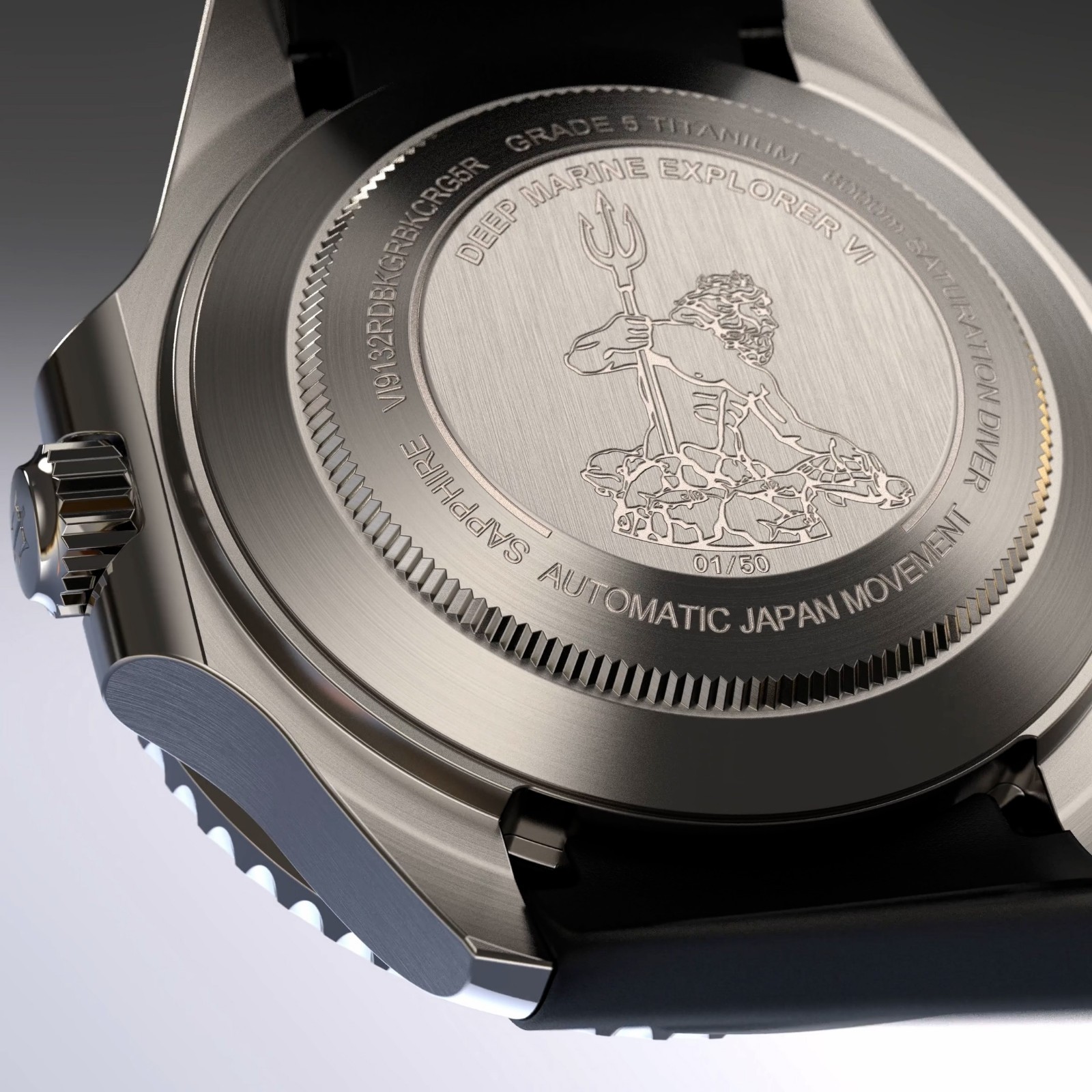 Oceaneva Power Reserve 6000m Grade 5 Titanium Automatic Silver
