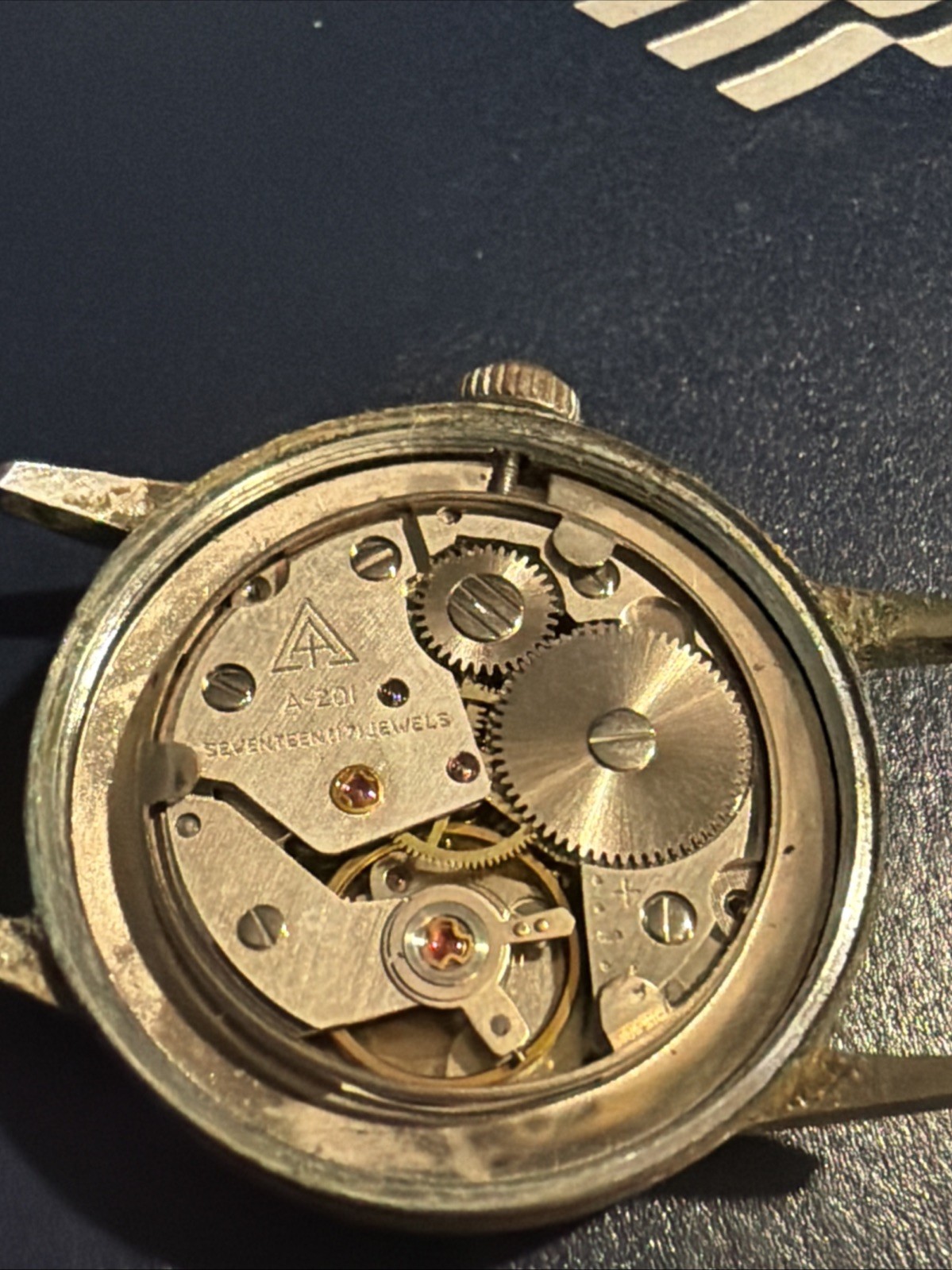 Vintage Westclox 17 Jewel Men’s Watch Running For Restoration Z13