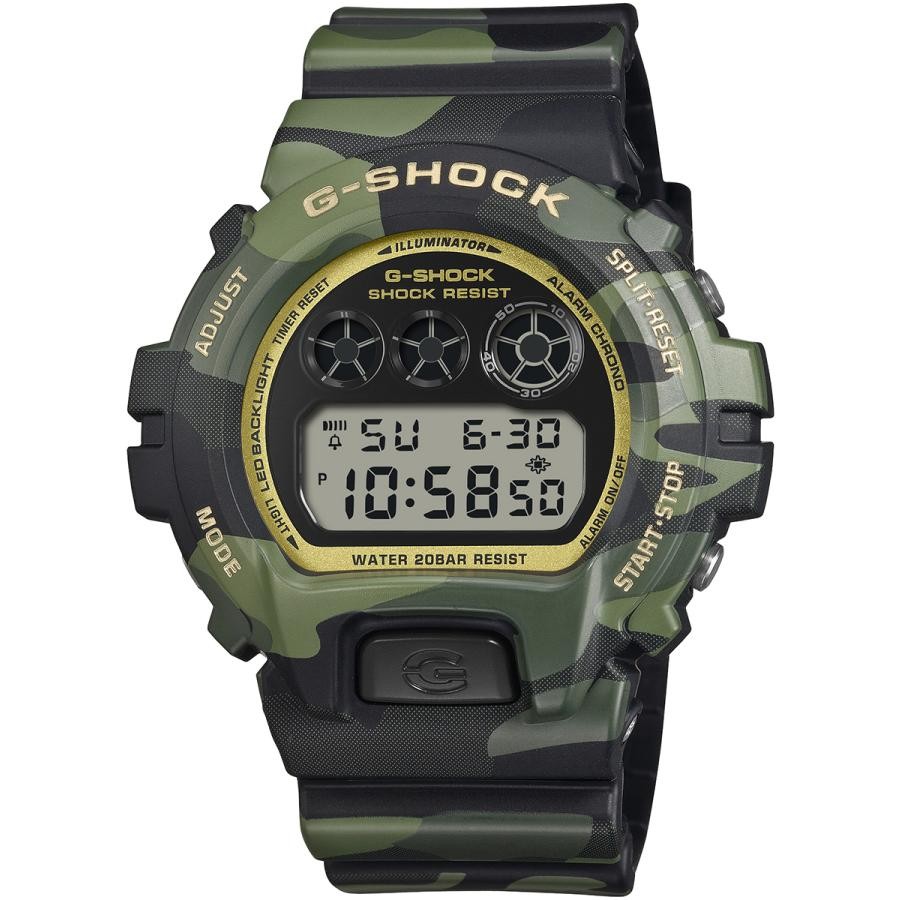 Casio G-Shock DW-6900 Green Camo Gold Premium Japan Domestic Digital Watch Box
