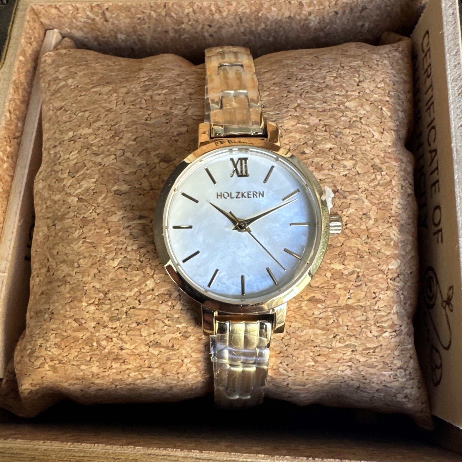 Holzkern Hanwi Nacre/gold Women’s Watch 24mm