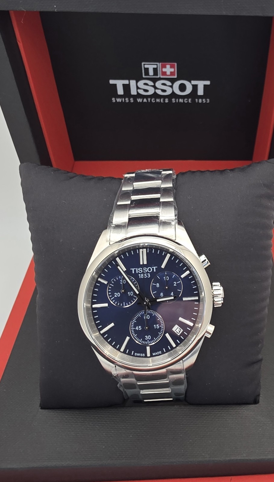 Tissot PR 100 Chronograph Quartz Blue Dial Men’s Watch T150.417.11.041.00