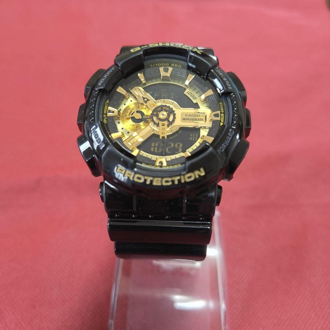 CASIO G-SHOCK GA-110GB Black Gold Watch ② 【USED】