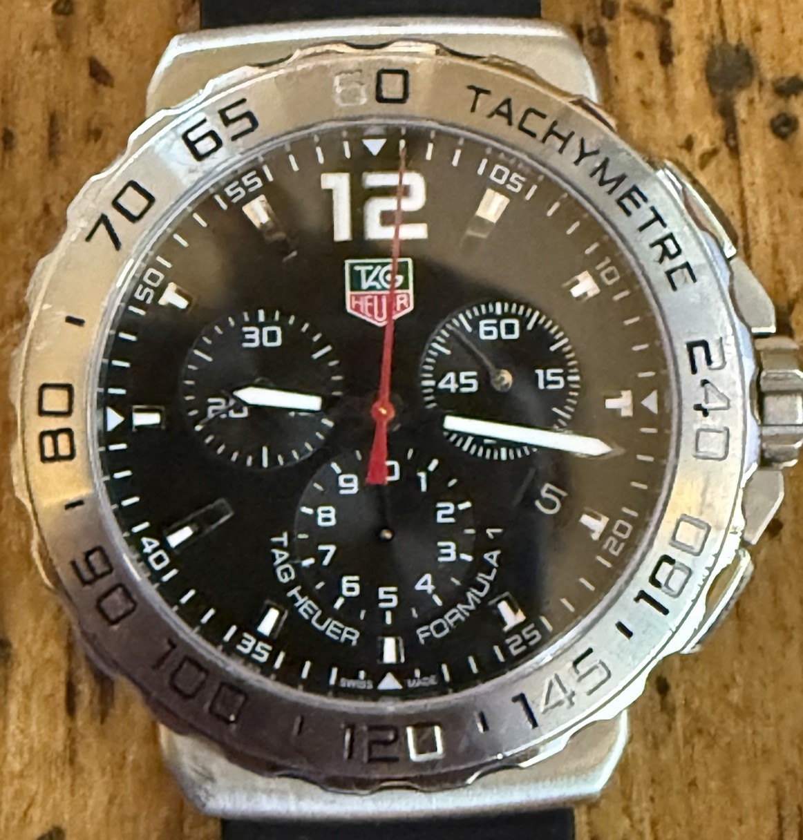 Tag Heuer Formula 1 CAU1112 Chronograph Black Dial 42 mm Quartz Men’s Watch READ