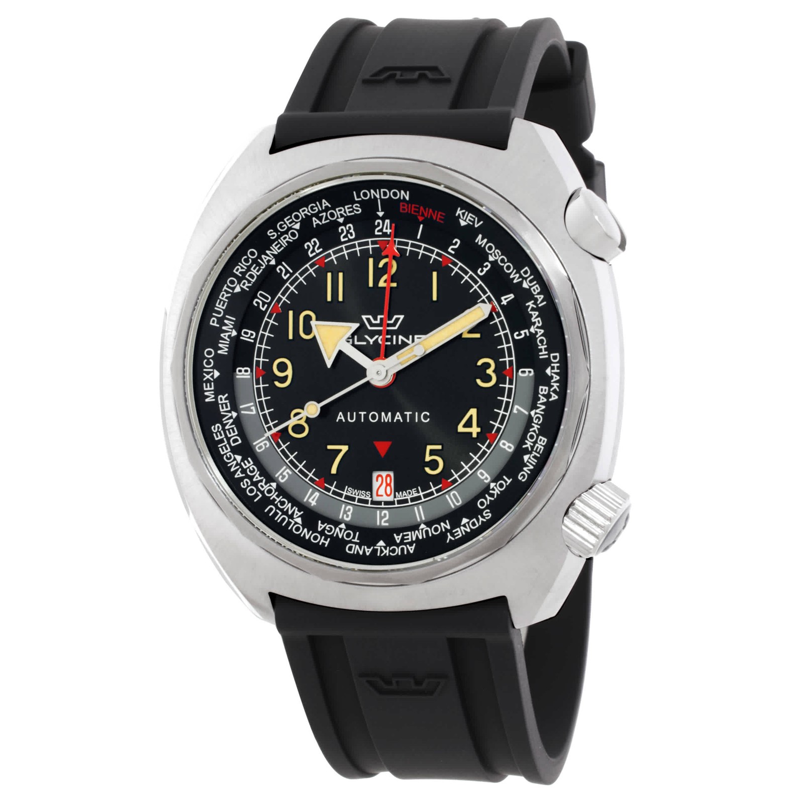 Glycine Airman SST GMT Automatic Black Dial Men’s Watch GL0312