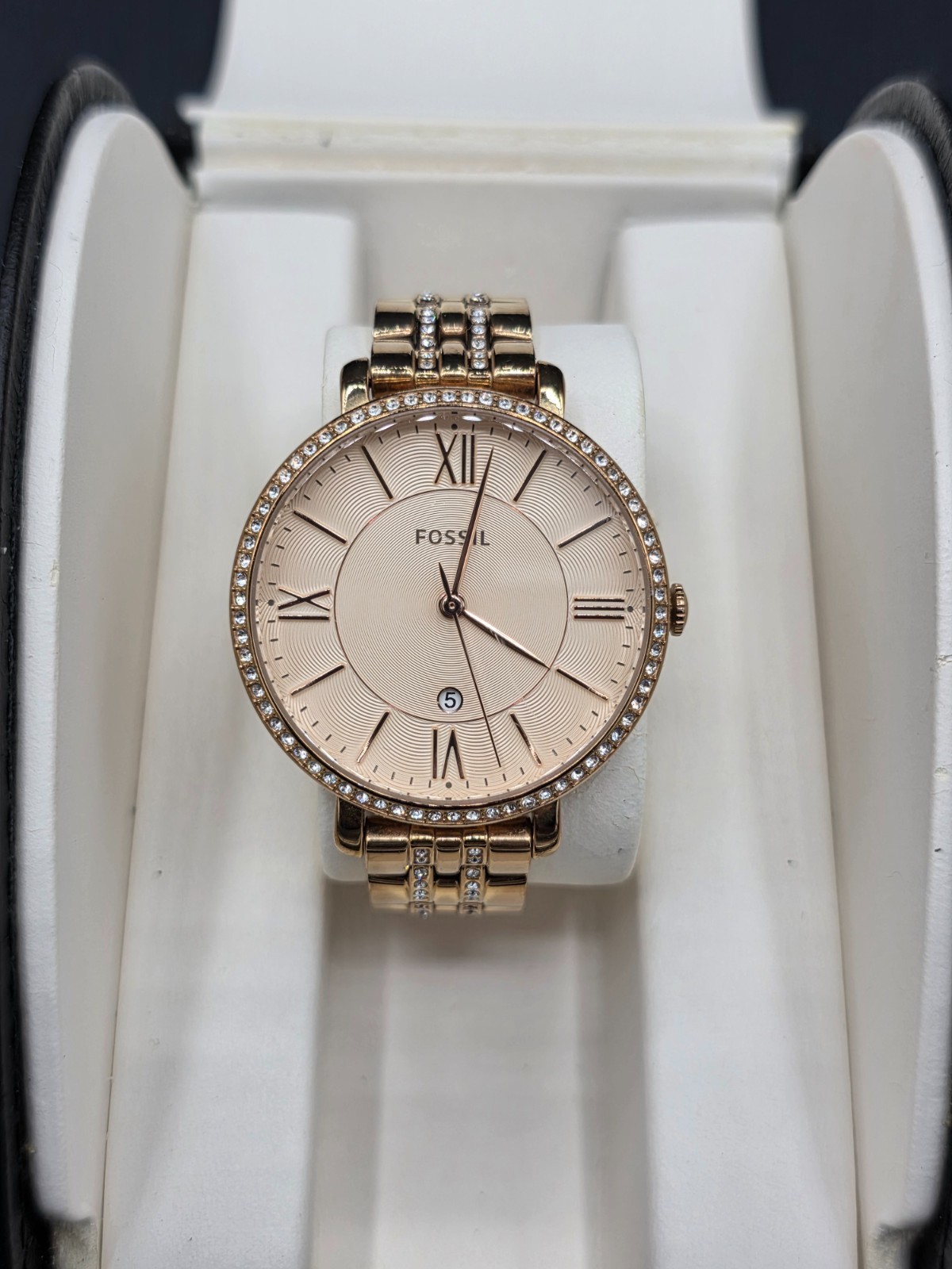 Fossil Jacqueline ES3546 Women’s Rose Gold Stainless Steel Analog Watch HME470